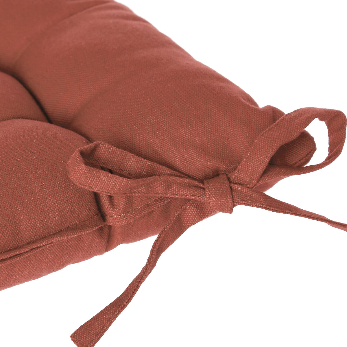 Coxim terracota em algodão 38x38cm