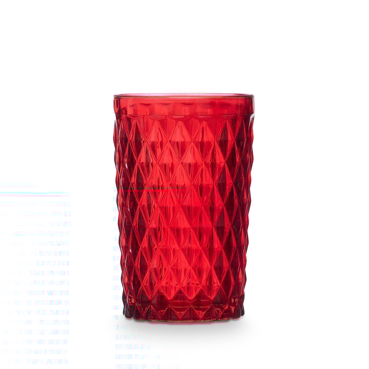 Copo de água DIAMANTE vermelho 37cl
