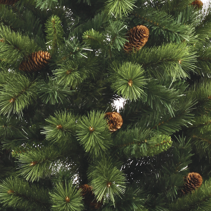 Árvore de natal ROYAL MAJESTIC verde com pinhas 180cm