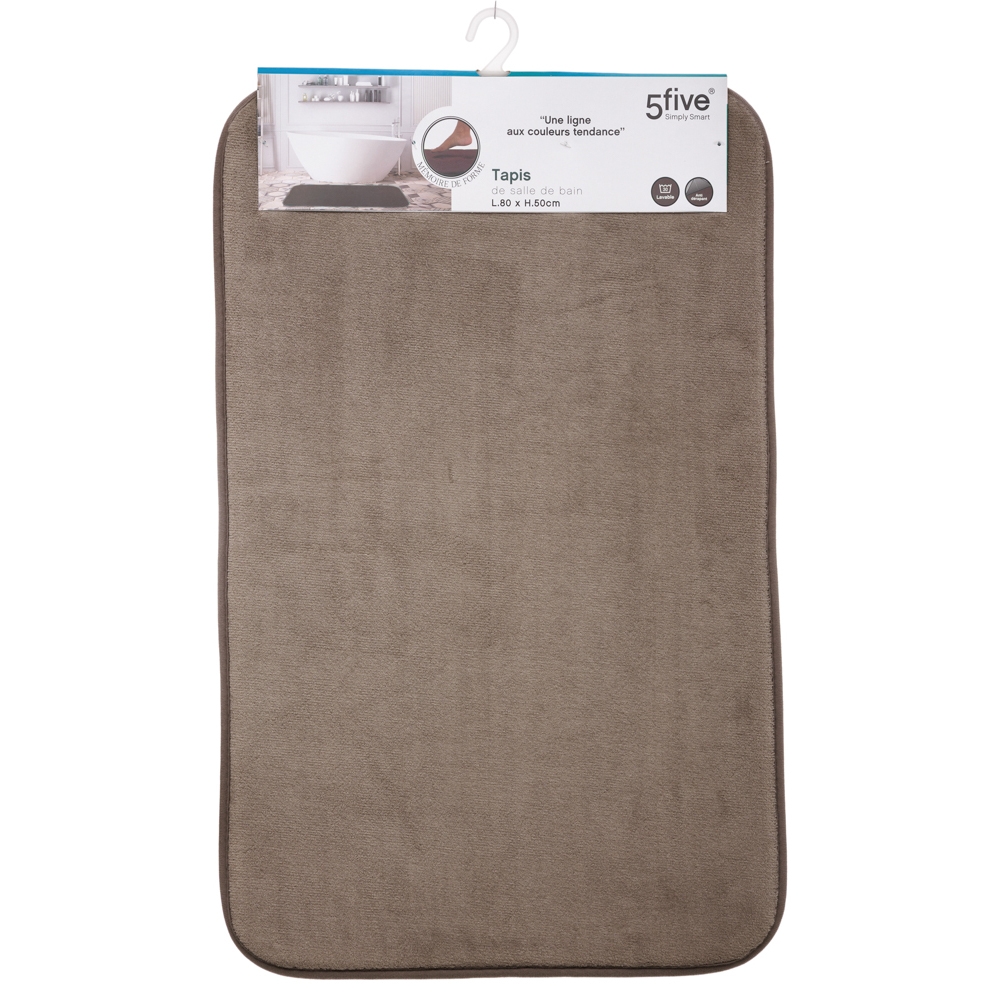 Tapete Wc Taupe 80x50cm