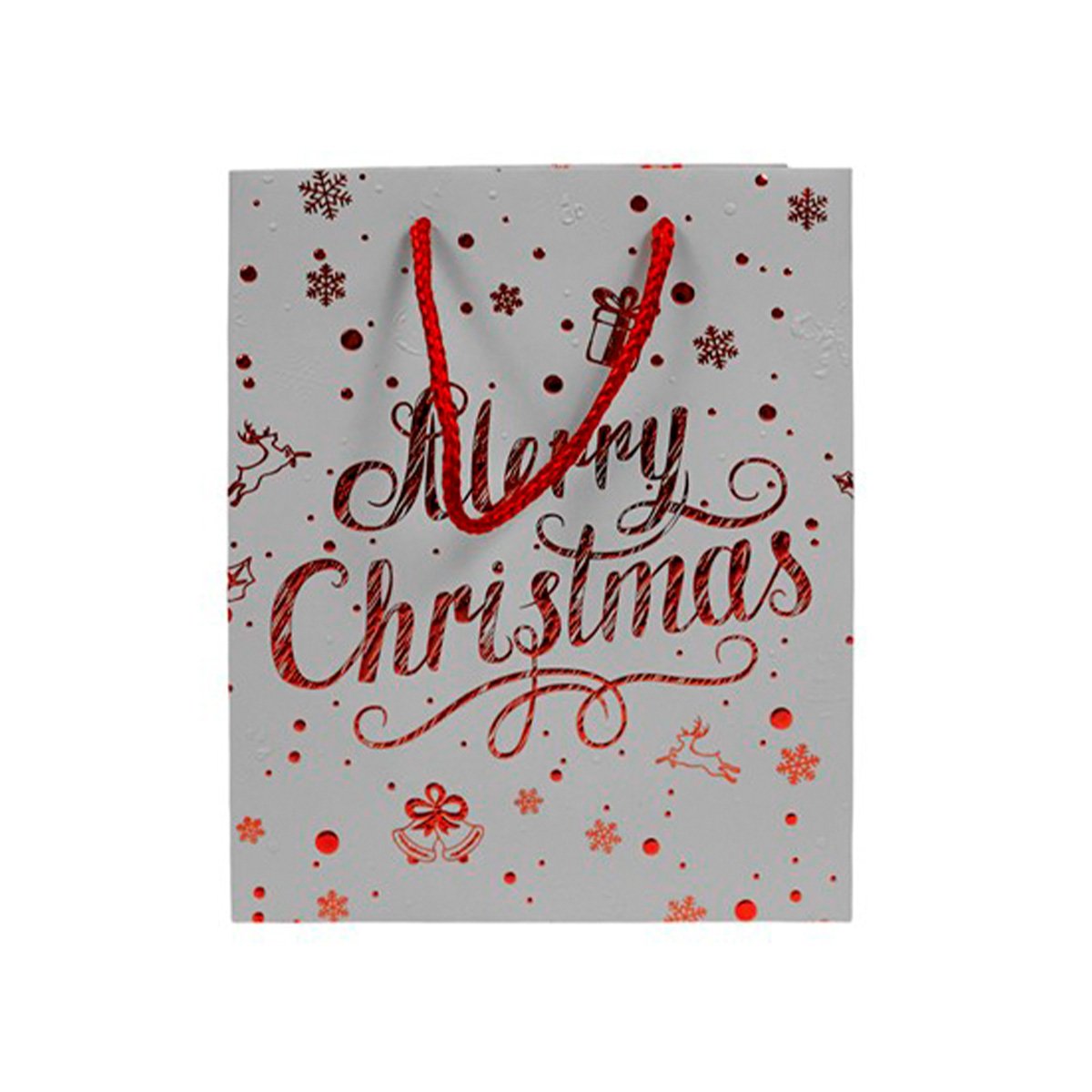 Saco de oferta merry christmas 20x25cm