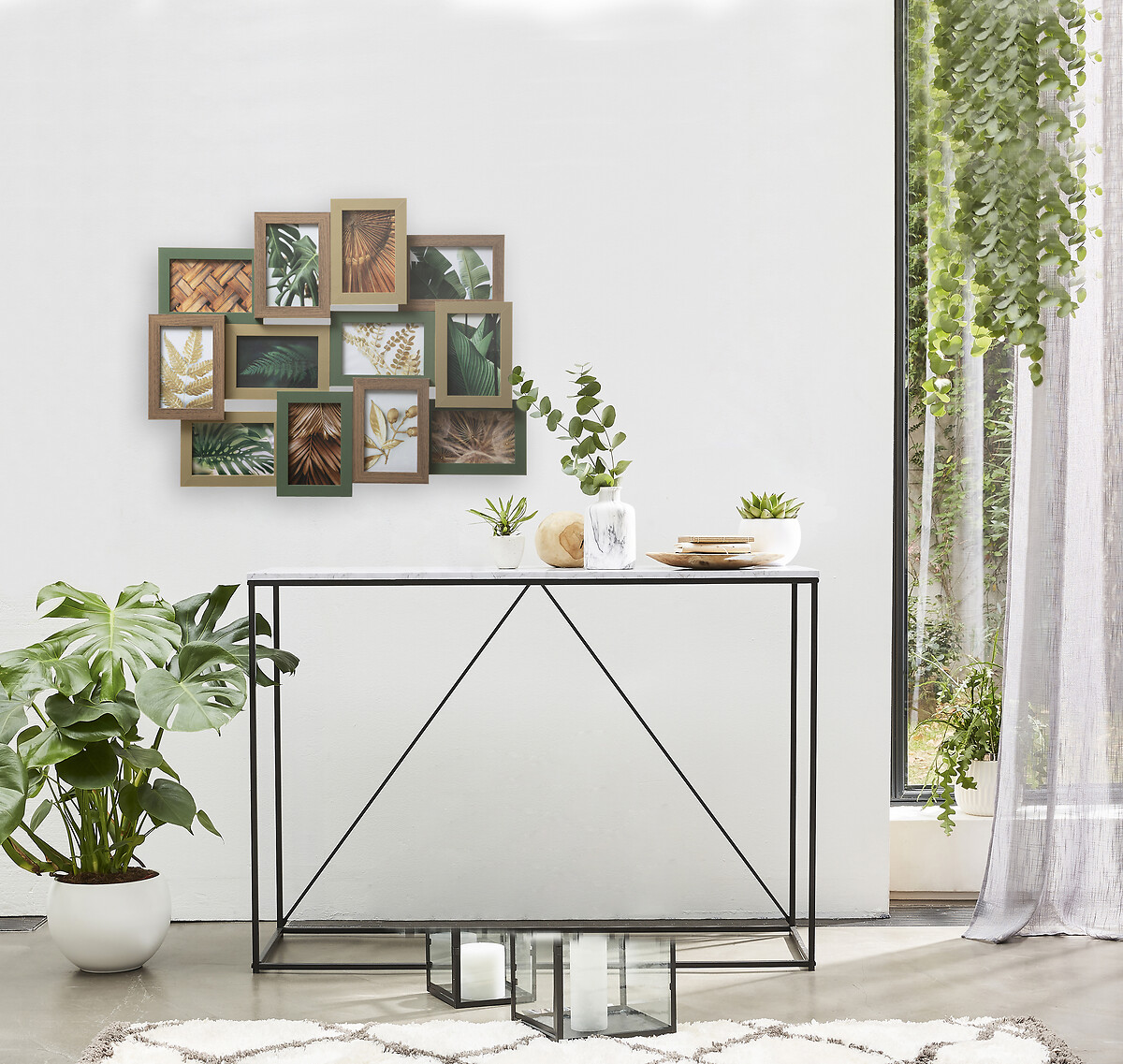 Multimoldura JÚLIA em mdf para 12 fotografias