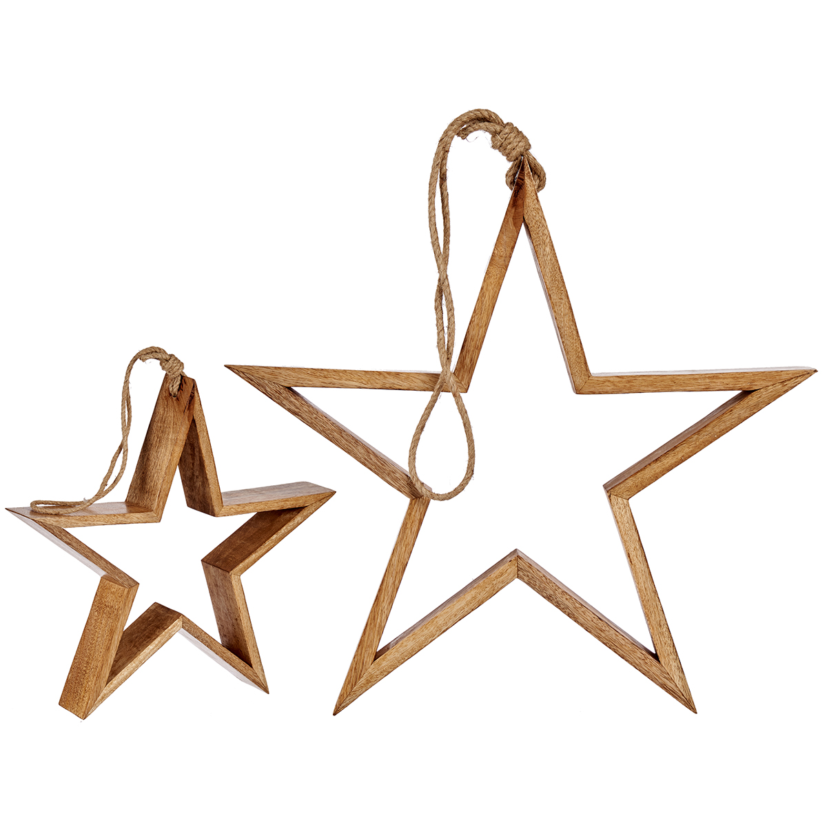 Pendurante estrela em madeira 84cm
