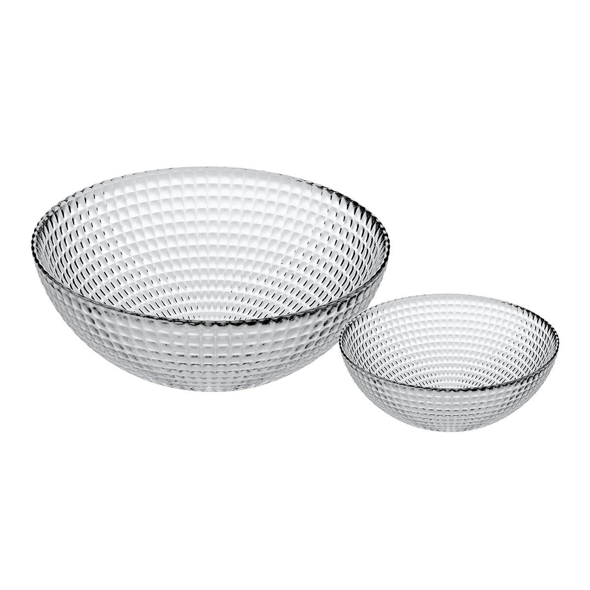 Conjunto de saladeira e 6 ta&ccedil;as GENERATION em vidro