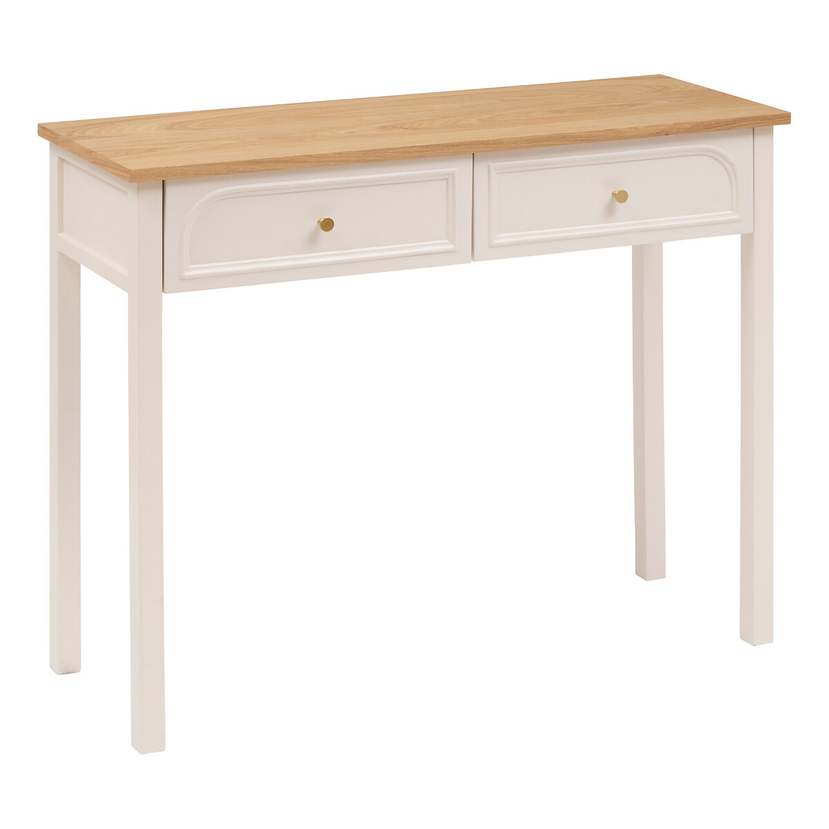 Consola MOHEA com 2 gavetas bege