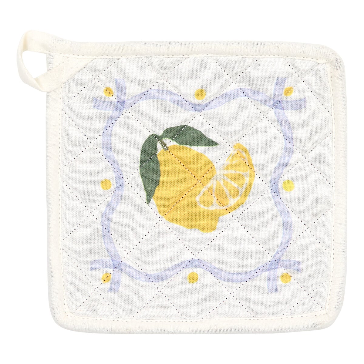 Conjunto de luva e pega de cozinha FRUITY branco