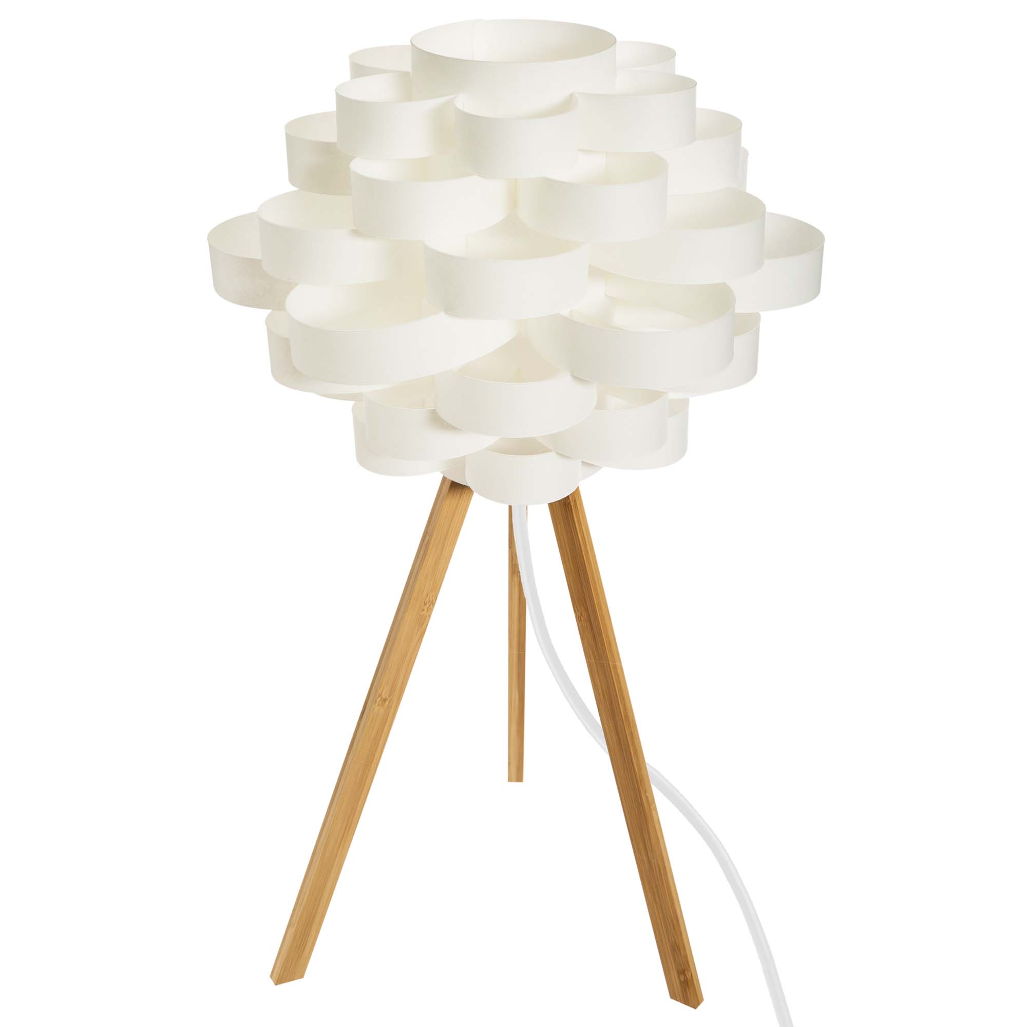 Candeeiro de Mesa Branco Lydia 57cm