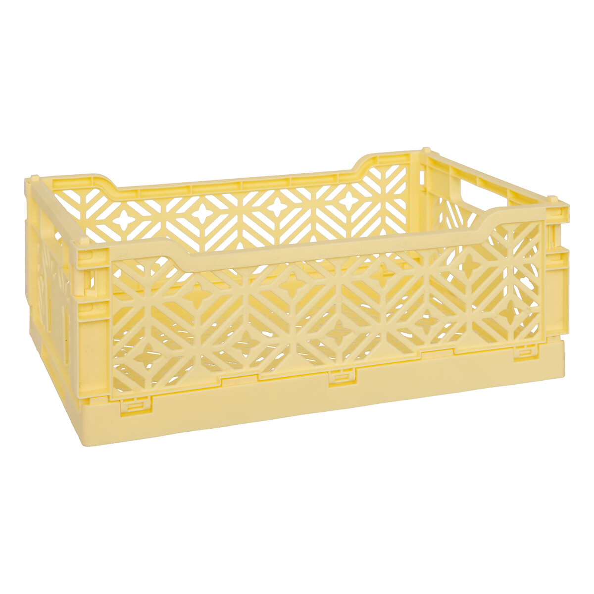Caixa dobr&aacute;vel amarela 30x20x11cm