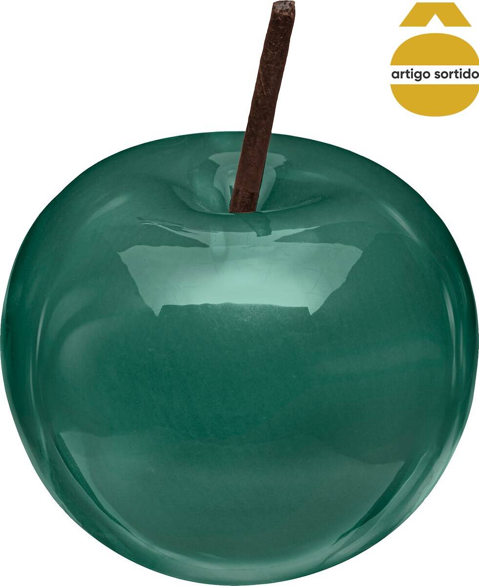 Ma&ccedil;a decorativa em cer&acirc;mica