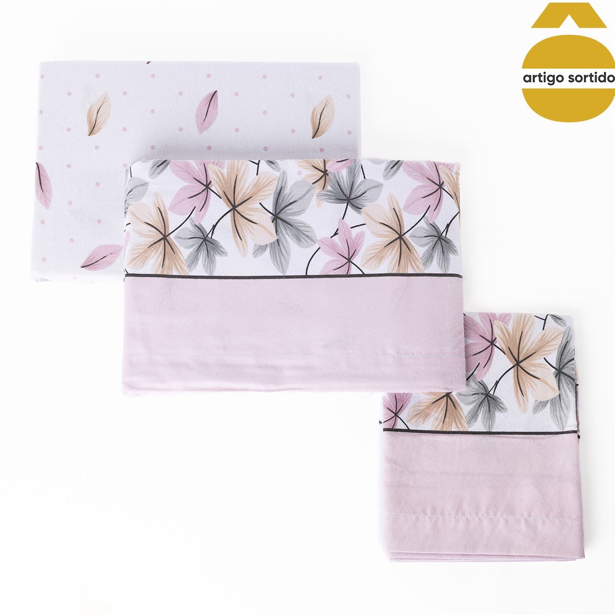 Jogo cama de casal flanela 240x280cm