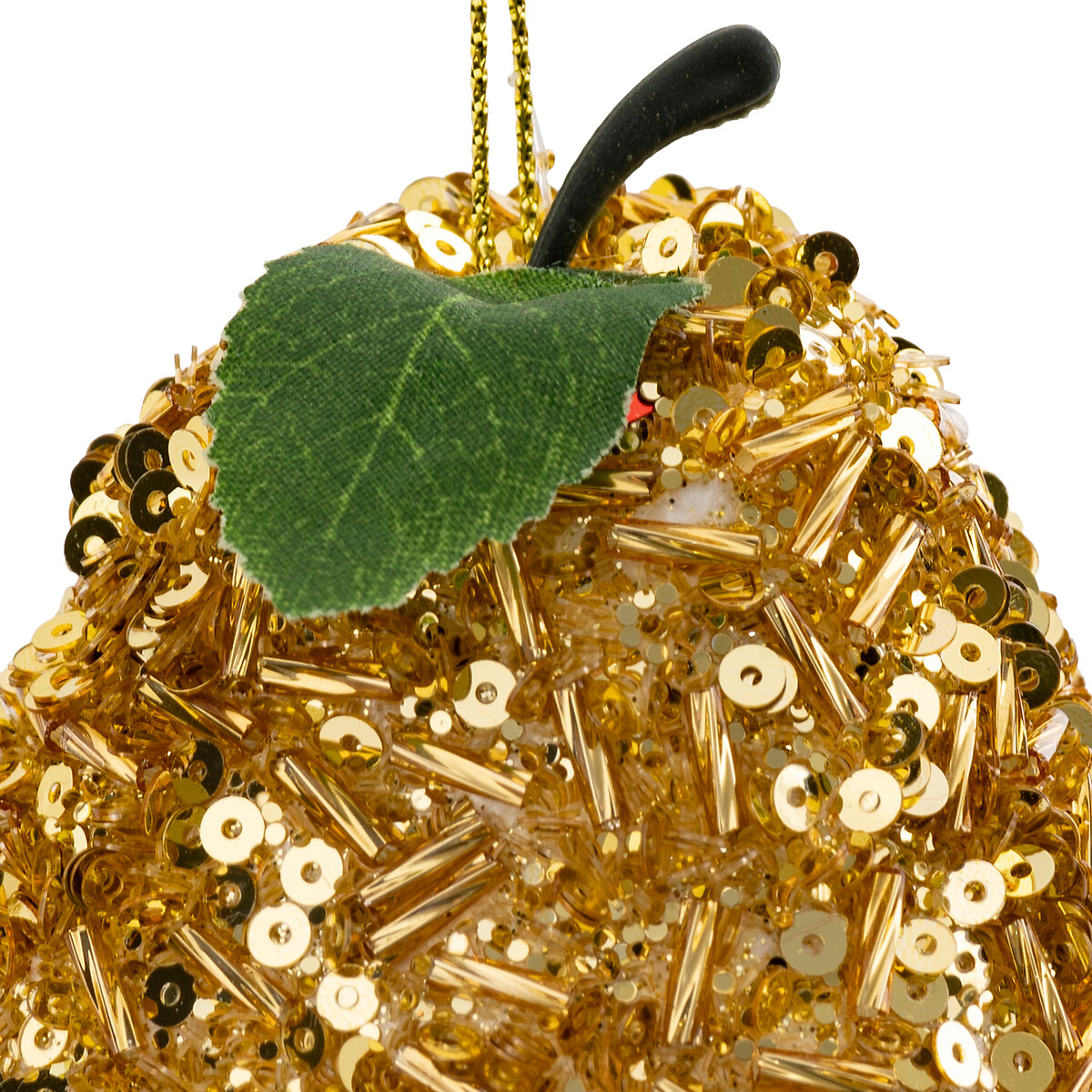 Pendurante pera com missangas 9cm