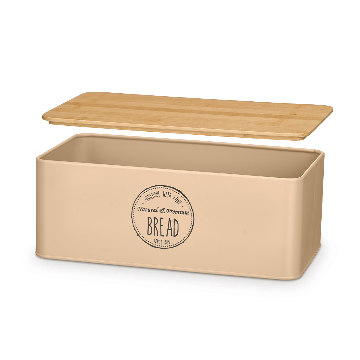 Caixa bege para p&atilde;o