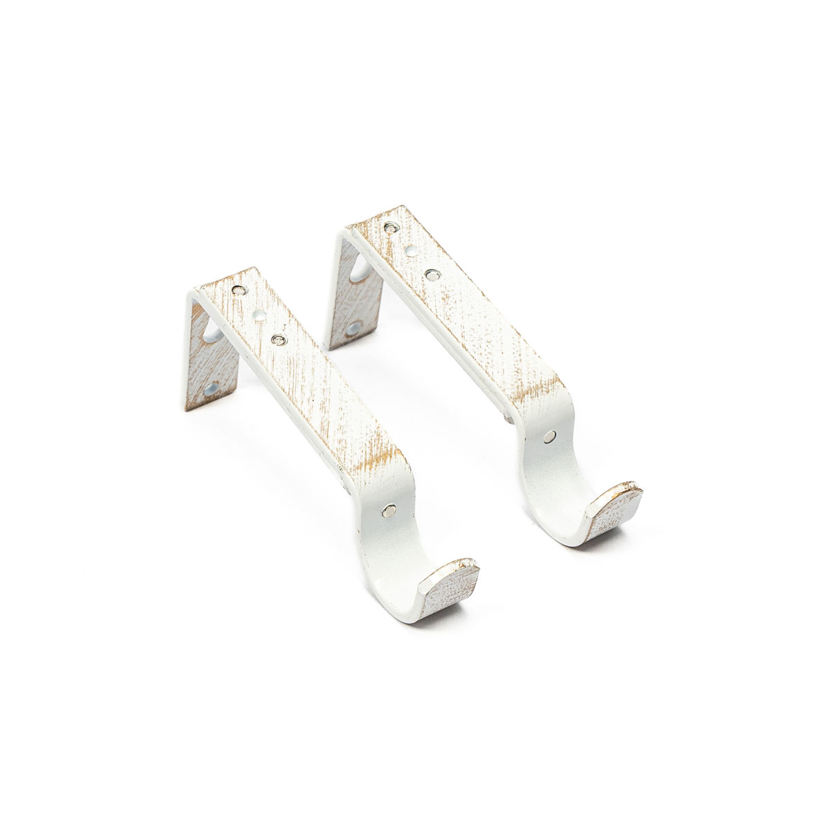 Conjunto 2 suportes para calha brancos