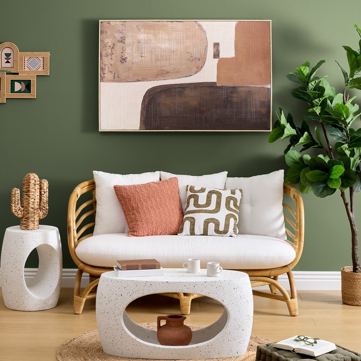 Mesa de apoio NARLON branca D38x47cm