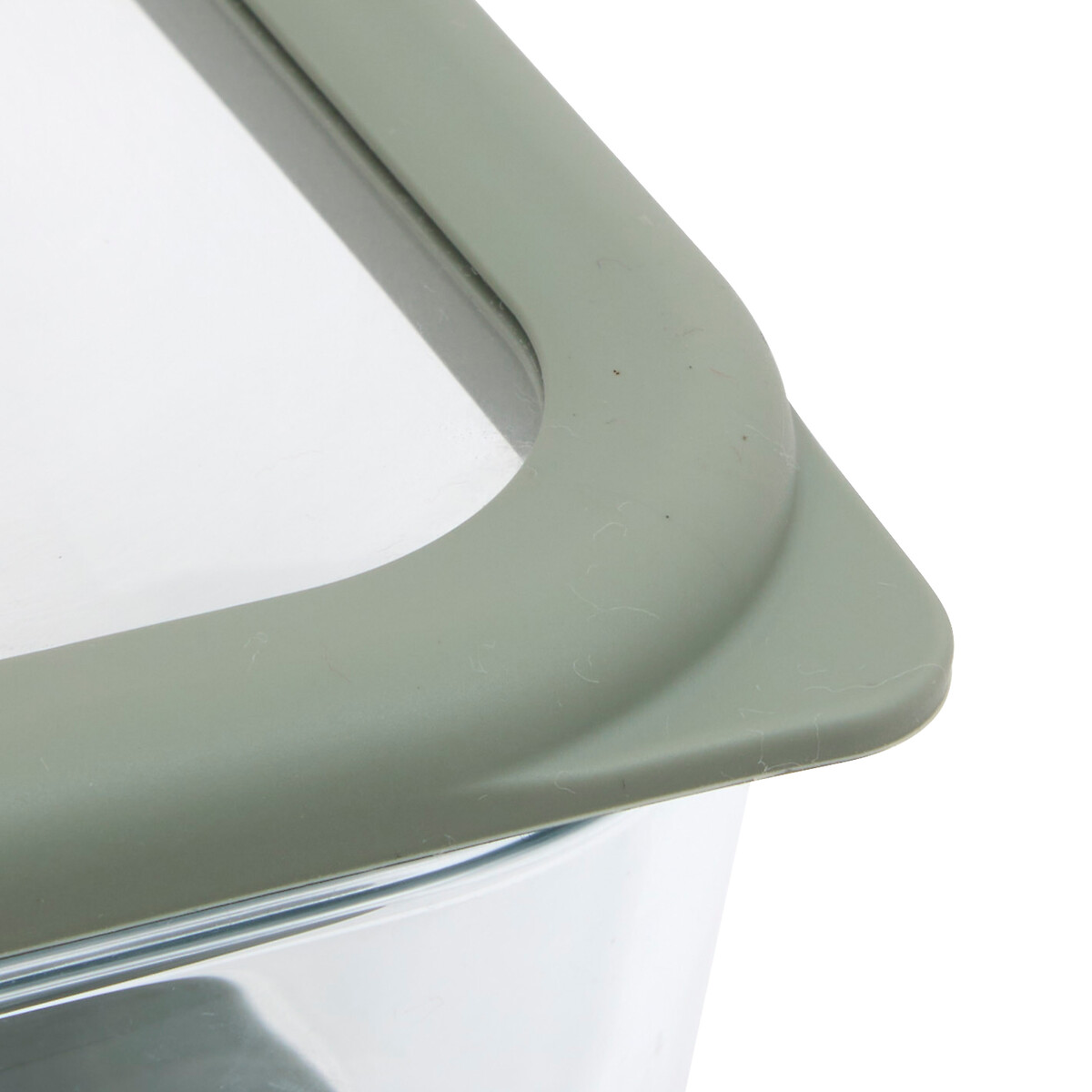 Caixa quadrada SILIGLASS cinza 0,8L