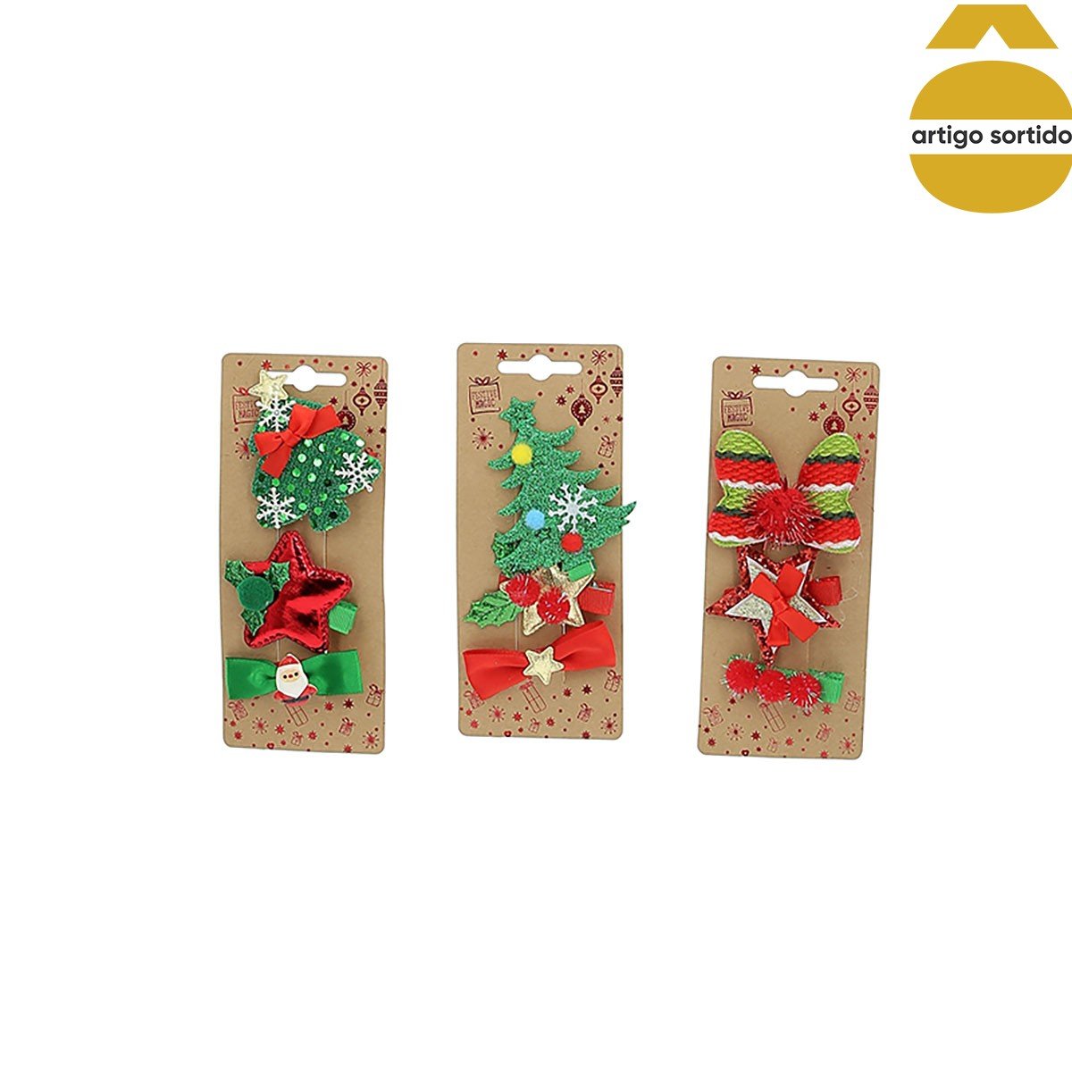 Gancho De Cabelo Decora&ccedil;&otilde;es Natal&iacute;cias