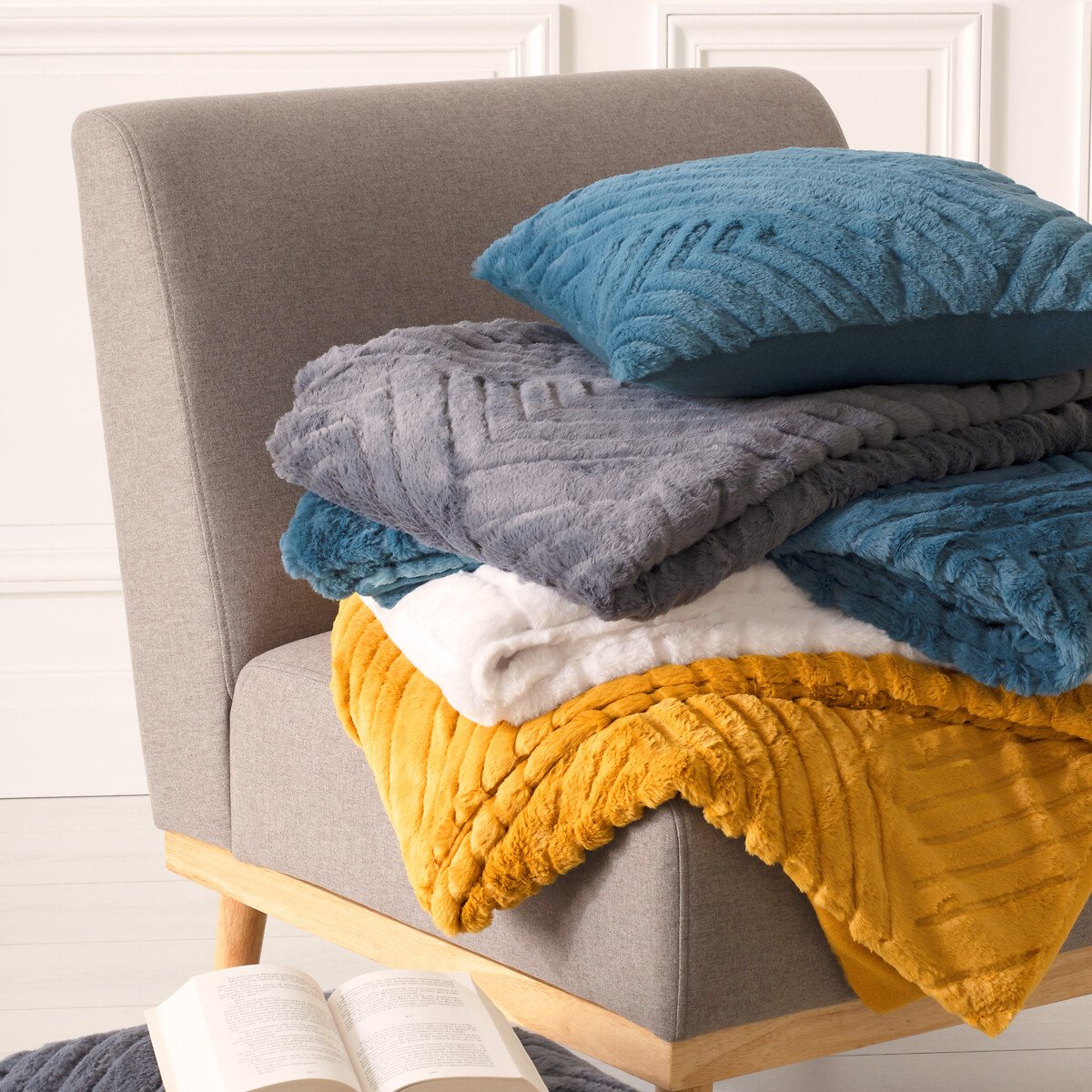 Manta GEO cinza 120x160cm