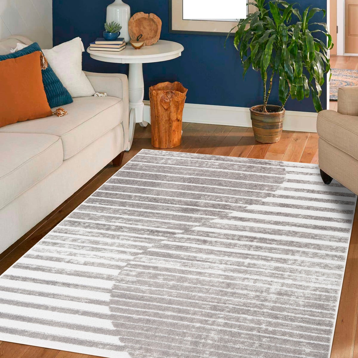 Tapete cinza RAVI 160x235cm