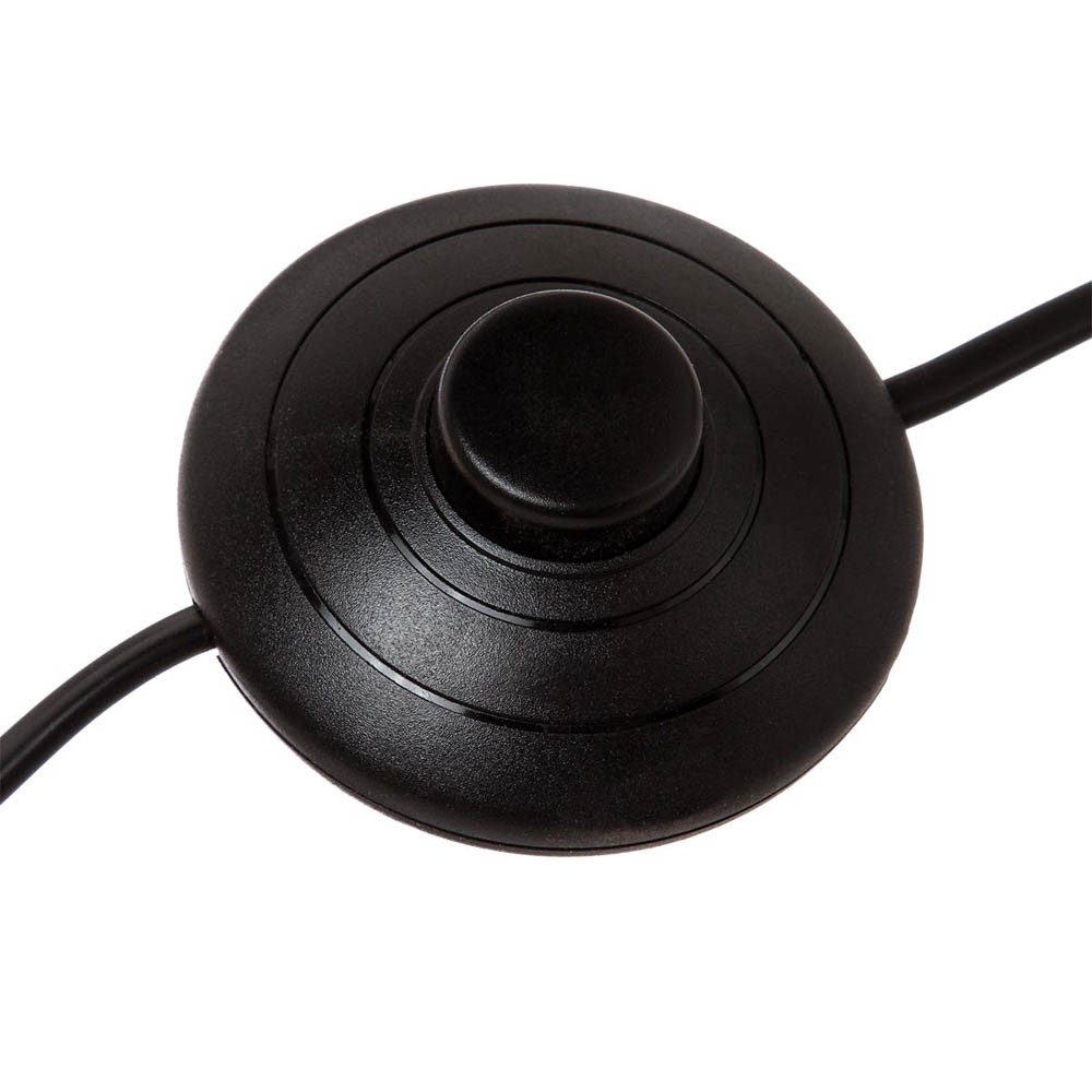 Candeeiro De Ch&atilde;o Runo Com Trip&eacute; Preto 