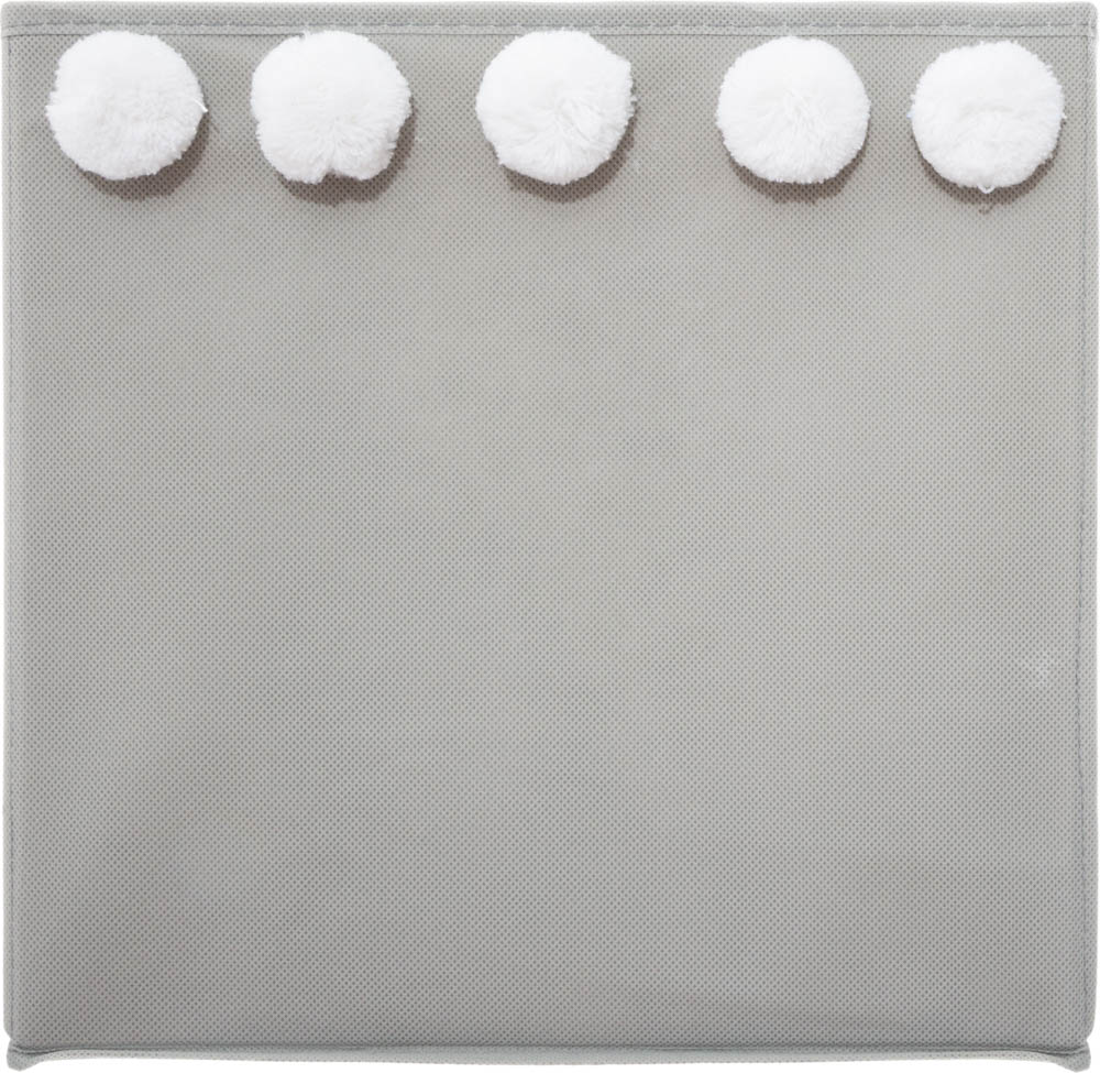 Cubo Arruma&ccedil;&atilde;o C/ Pompons