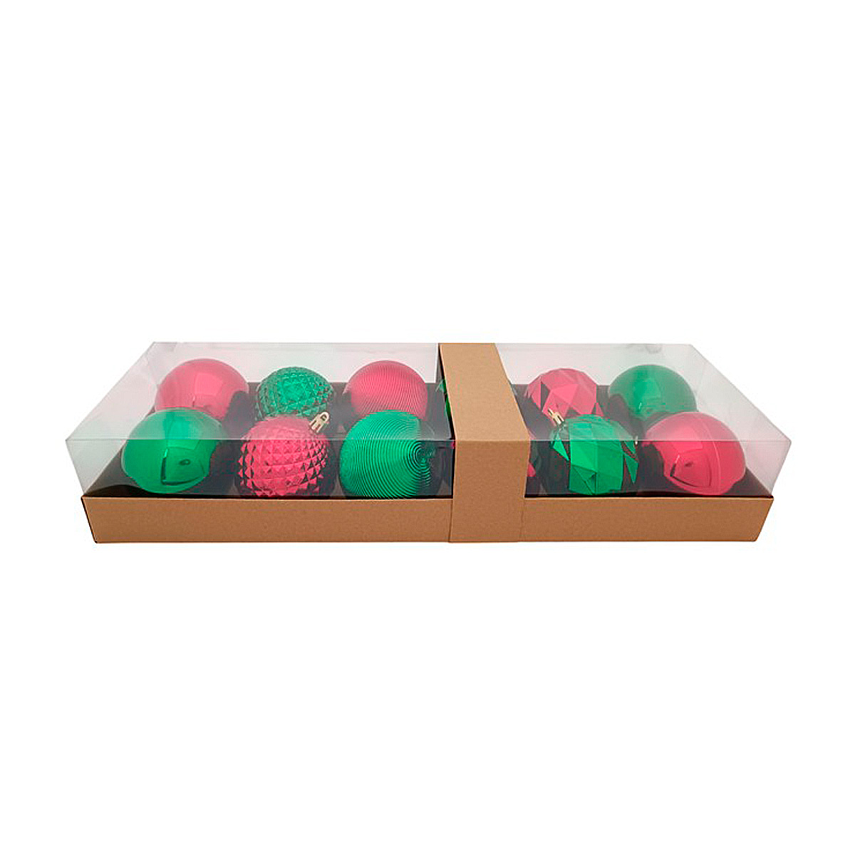 Conjunto de 12 bolas de natal 8cm