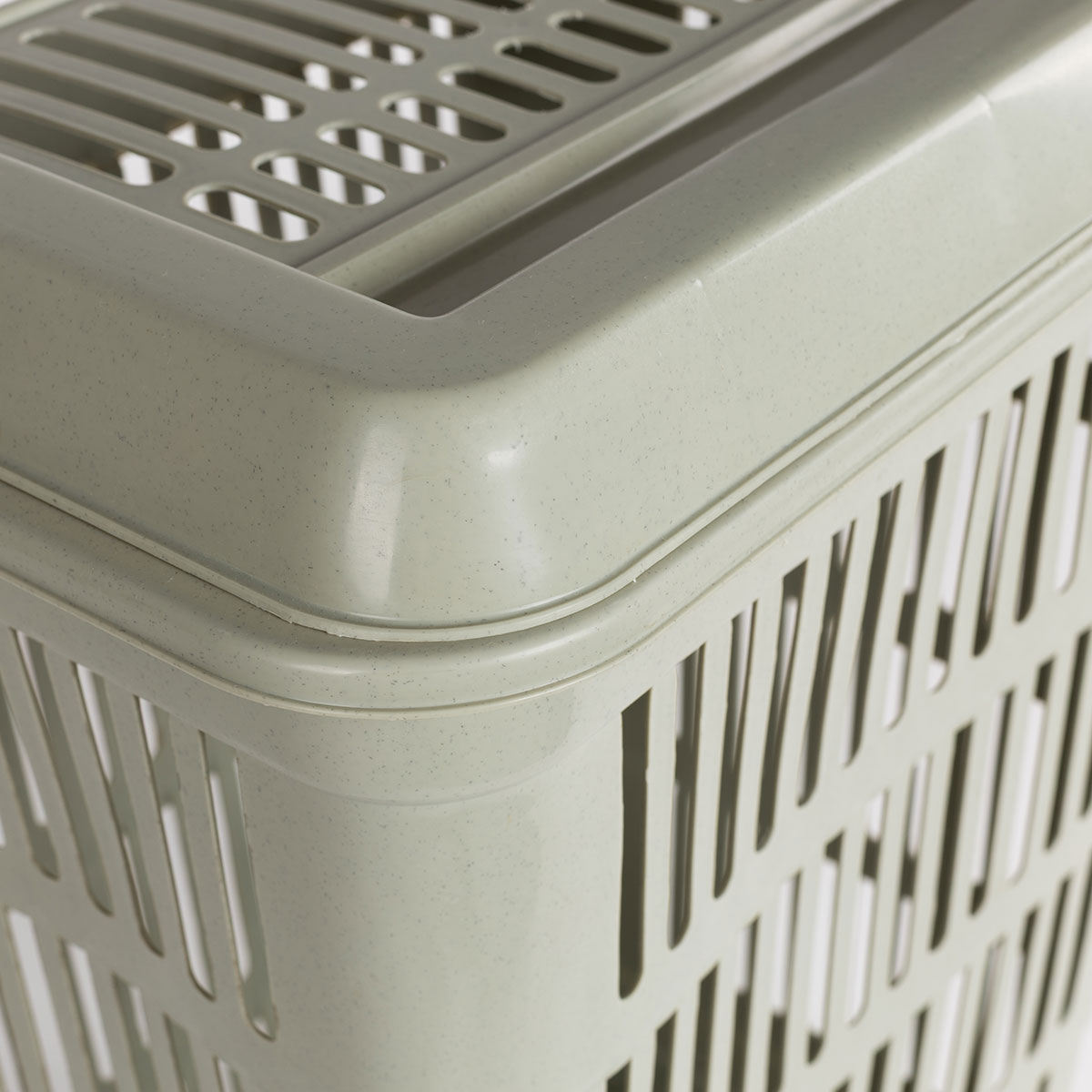 Cesto para roupa suja com tampa verde 40L