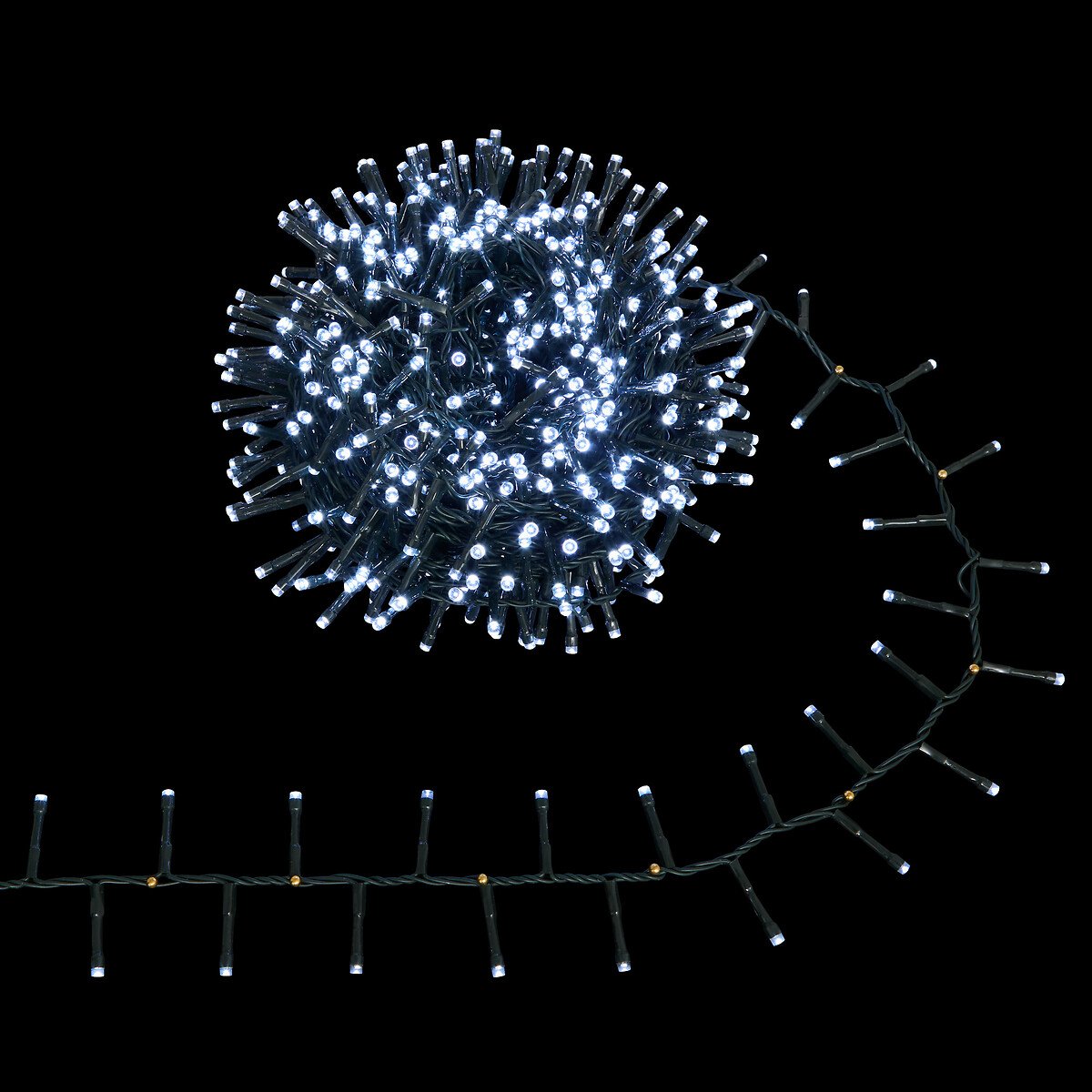 S&eacute;rie de natal branco frio 16M 800LED