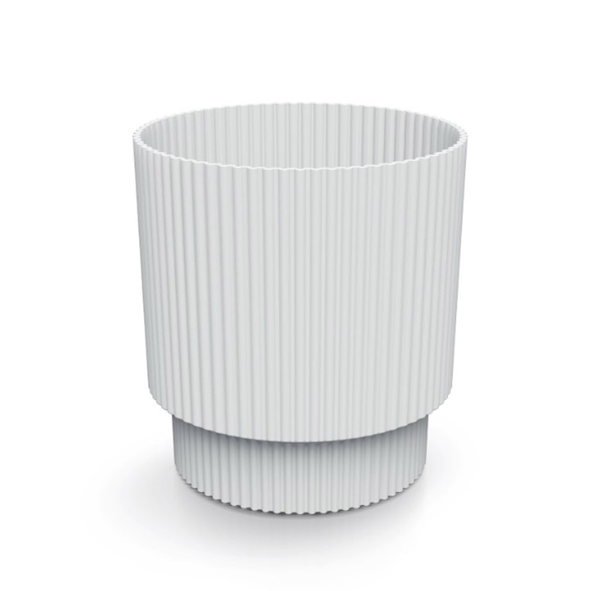 Vaso MILLY round branco 15cm