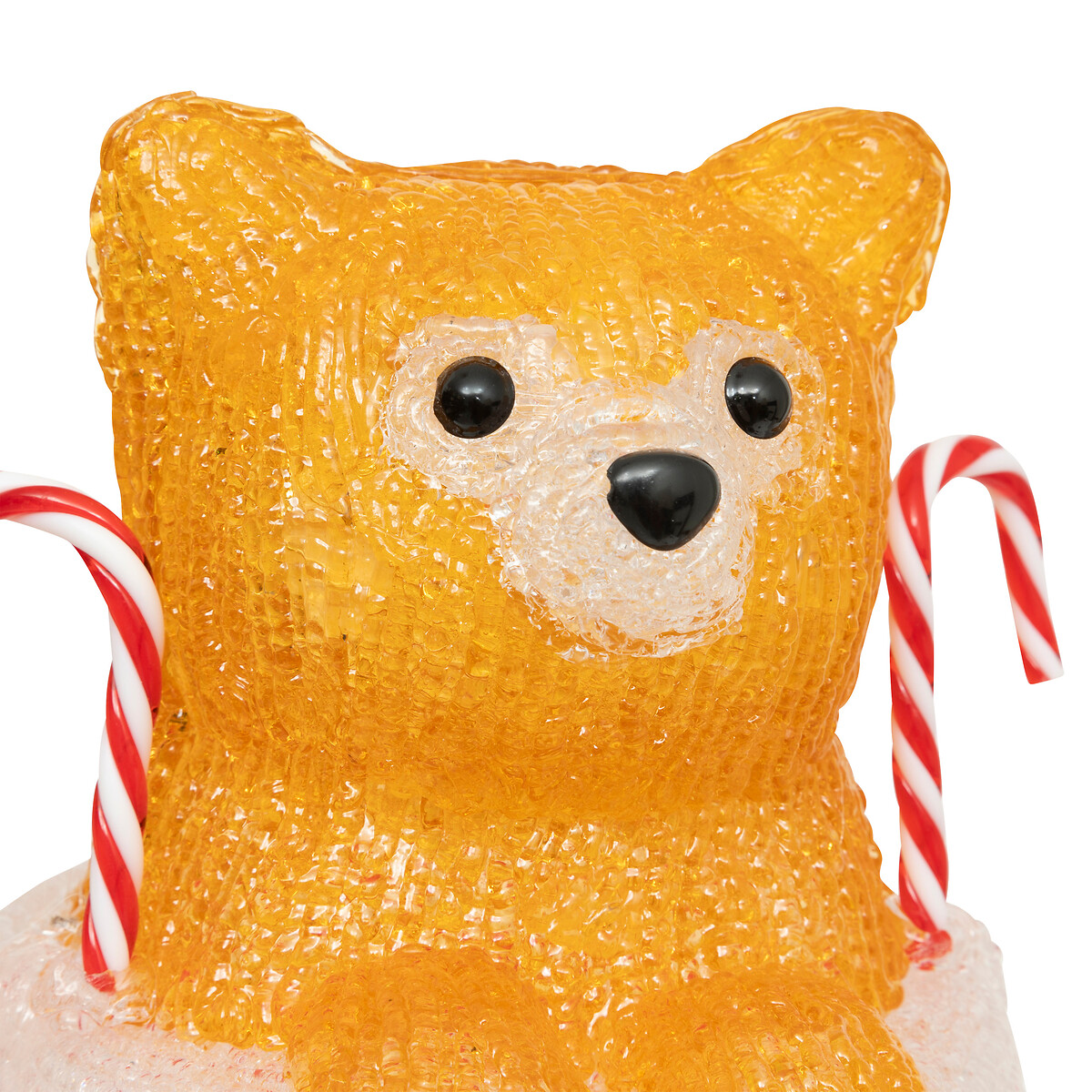 Bota de natal com gato luminosa com LED solar 30cm