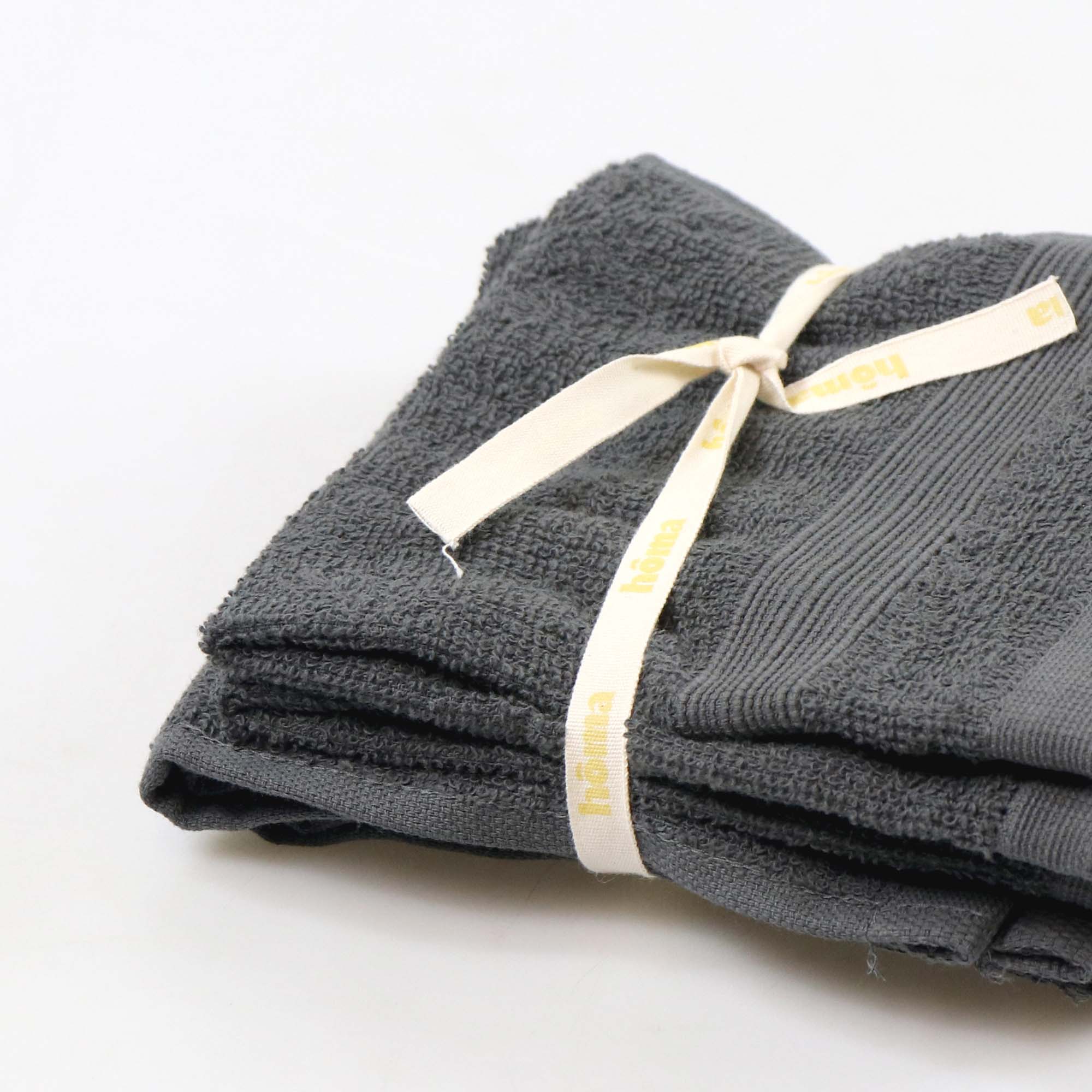 Conjunto de 4 toalhas de mão FLOW cinza