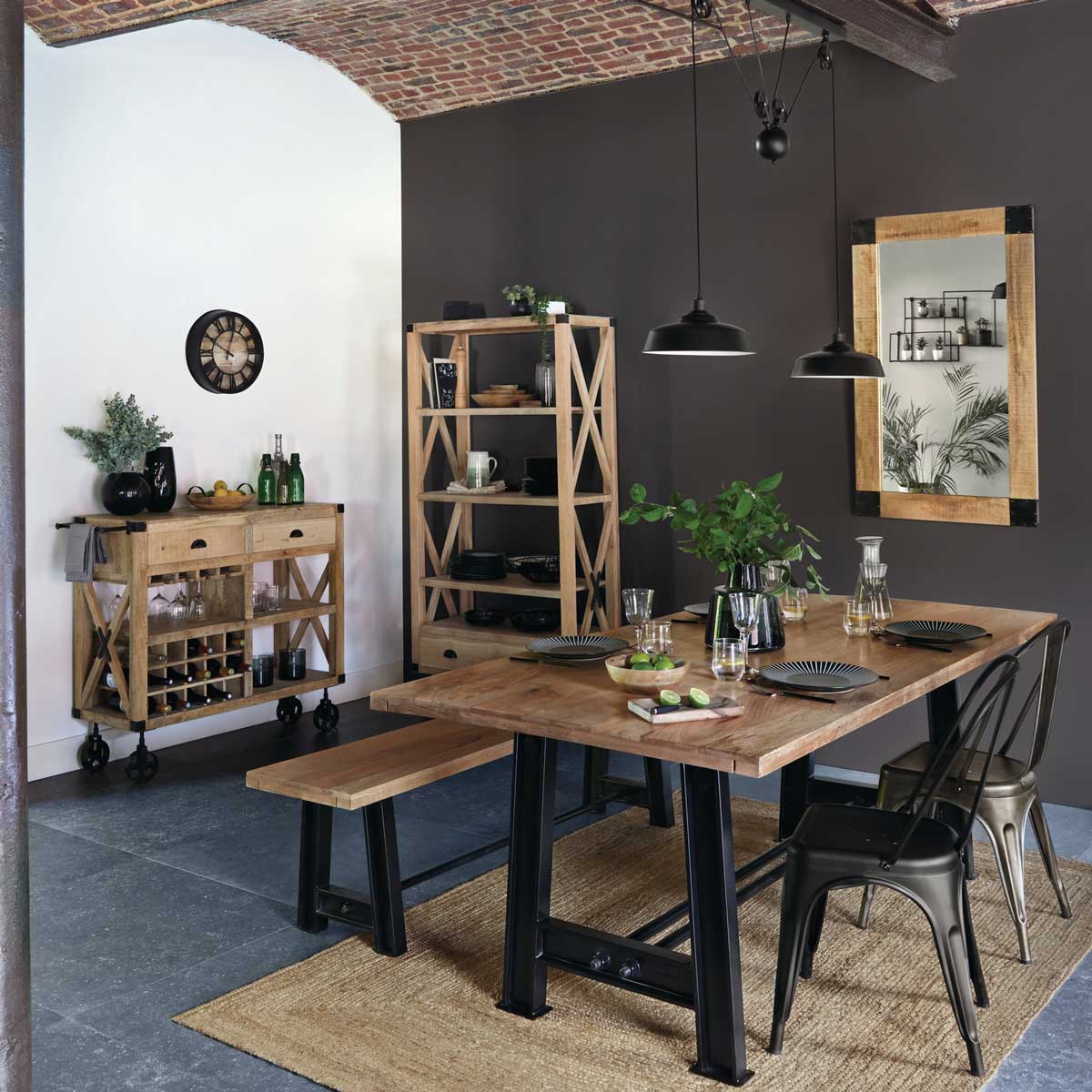 Tapete natural em juta 120x170cm