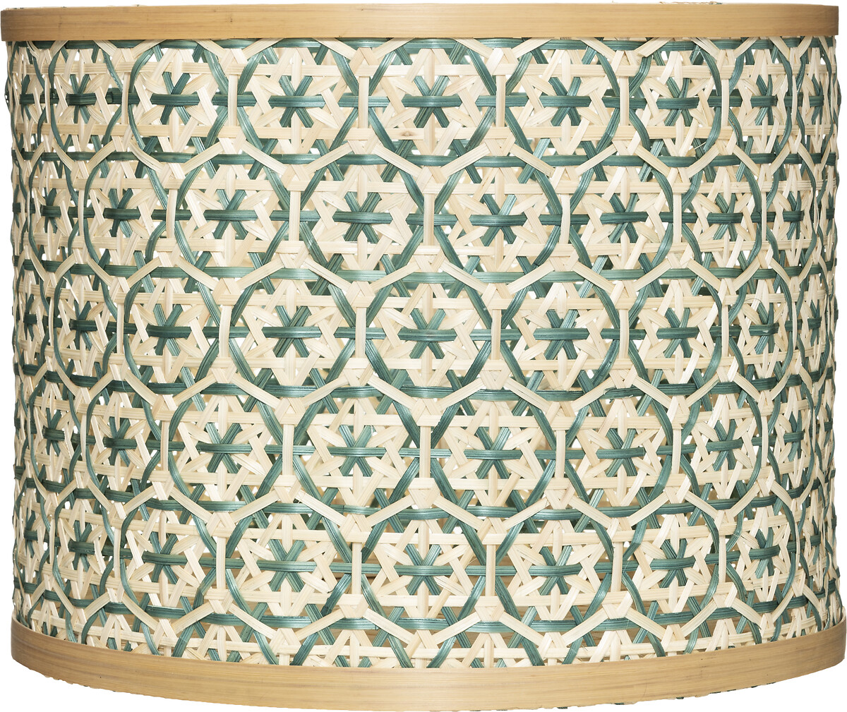 Cesto redondo decorativo em bambu