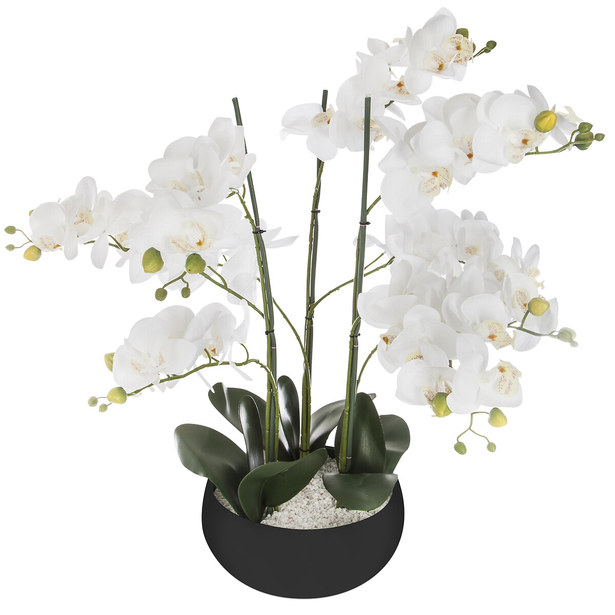 Vaso com planta artificial orquidea 54cm