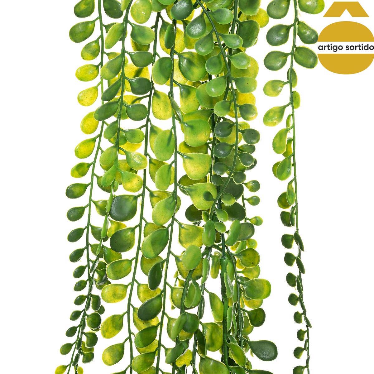 Haste verde suspensa artificial 75cm
