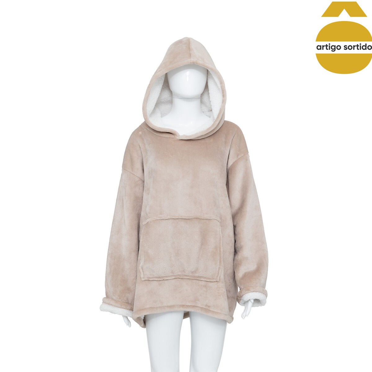 Manta camisola com capuz 85x118cm