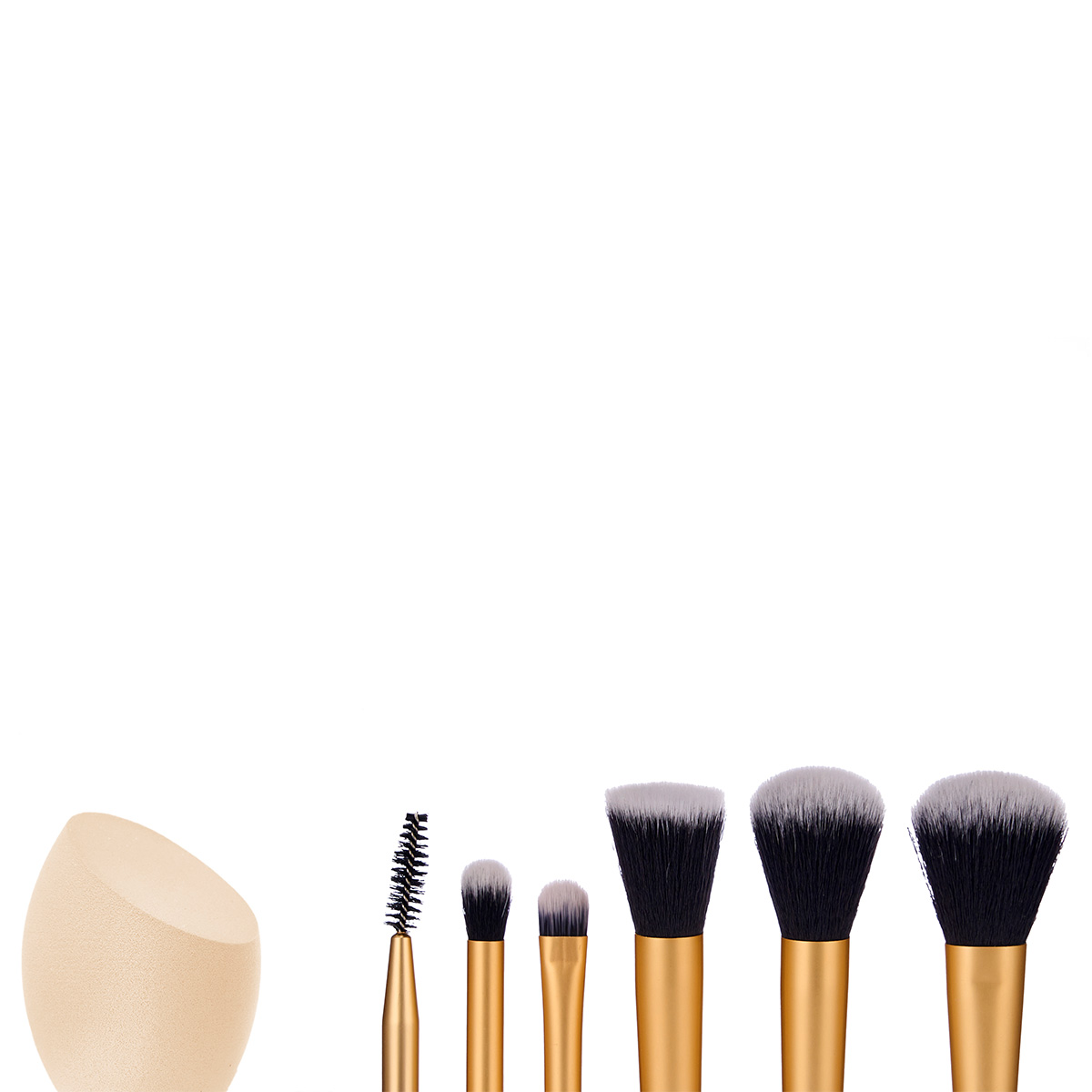 Conjunto de 6 Pinc&eacute;is + 2 esponjas de maquilhagem