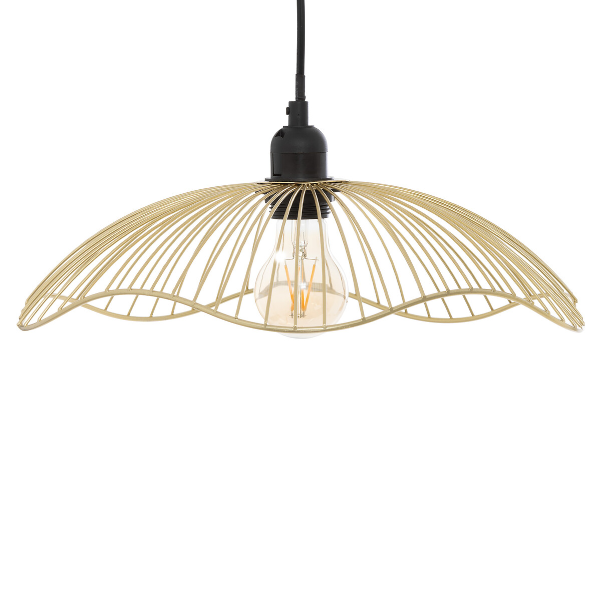 Candeeiro de teto GALT dourado em metal 34cm