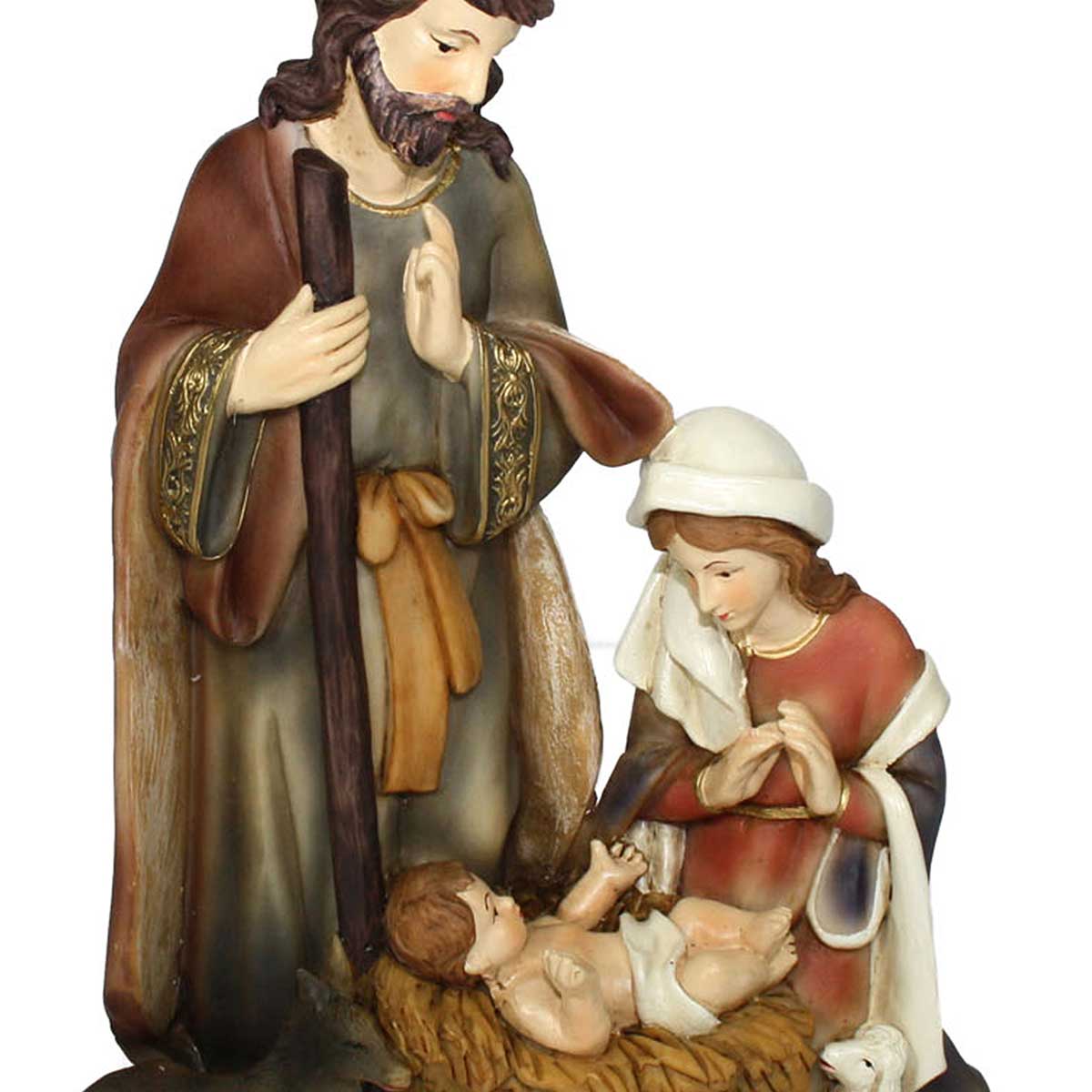 Conjunto De 3 Figuras Natalícias 21cm,  Conjunto De 3 Figuras Natalícias 21cm