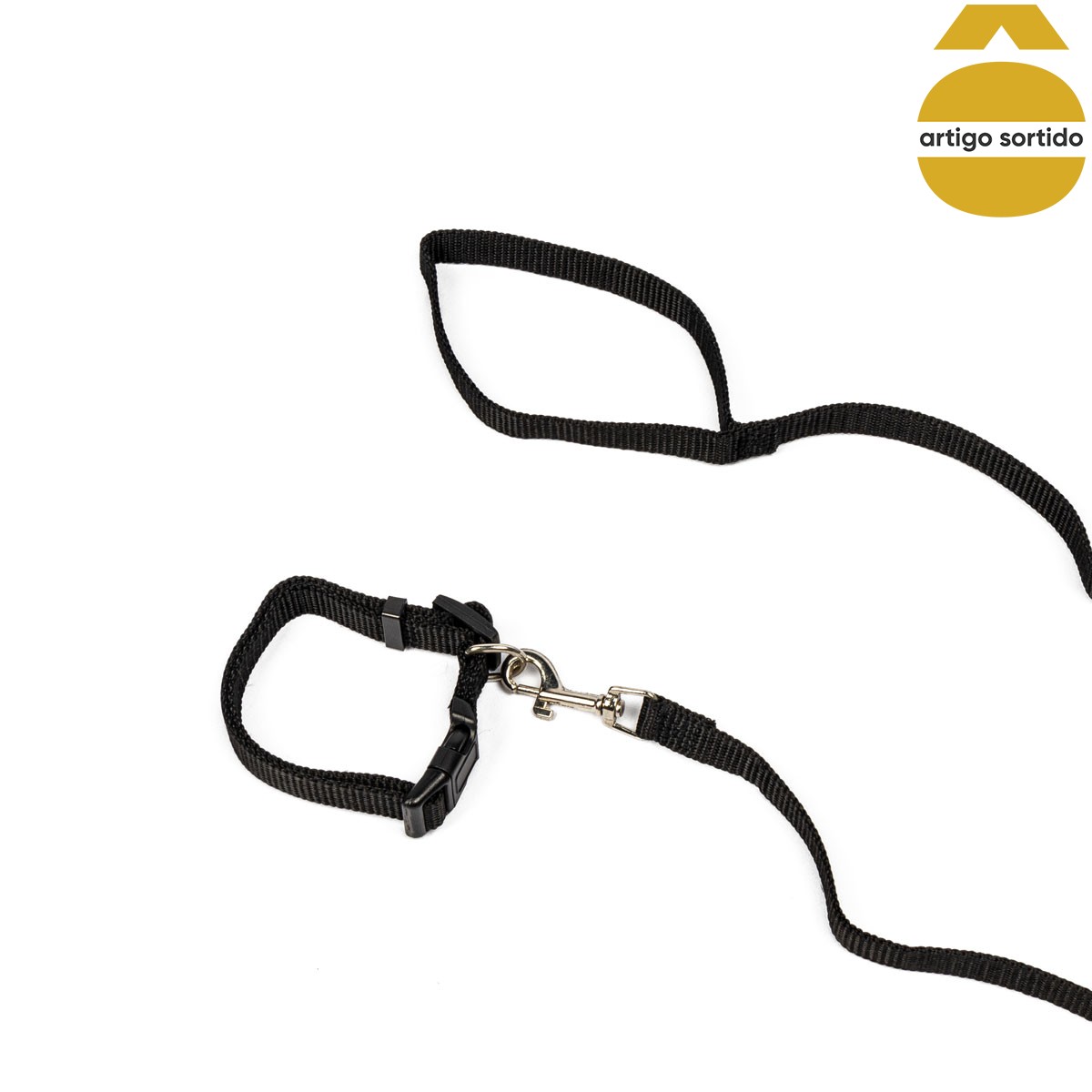 Conjunto de trela com coleira 250cm,  Conjunto de trela com coleira 250cm