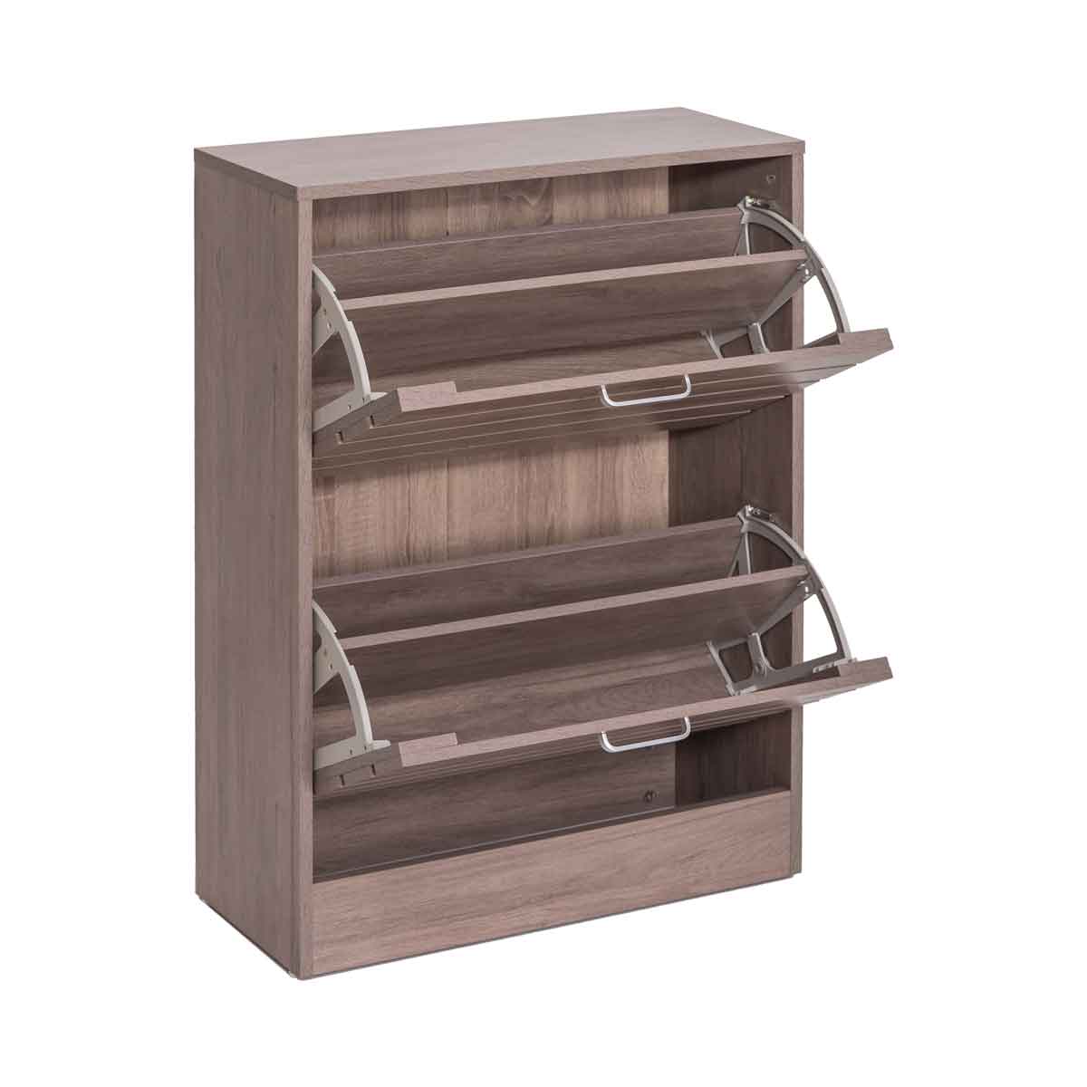Sapateira ripada com 2 gavetas 84cm