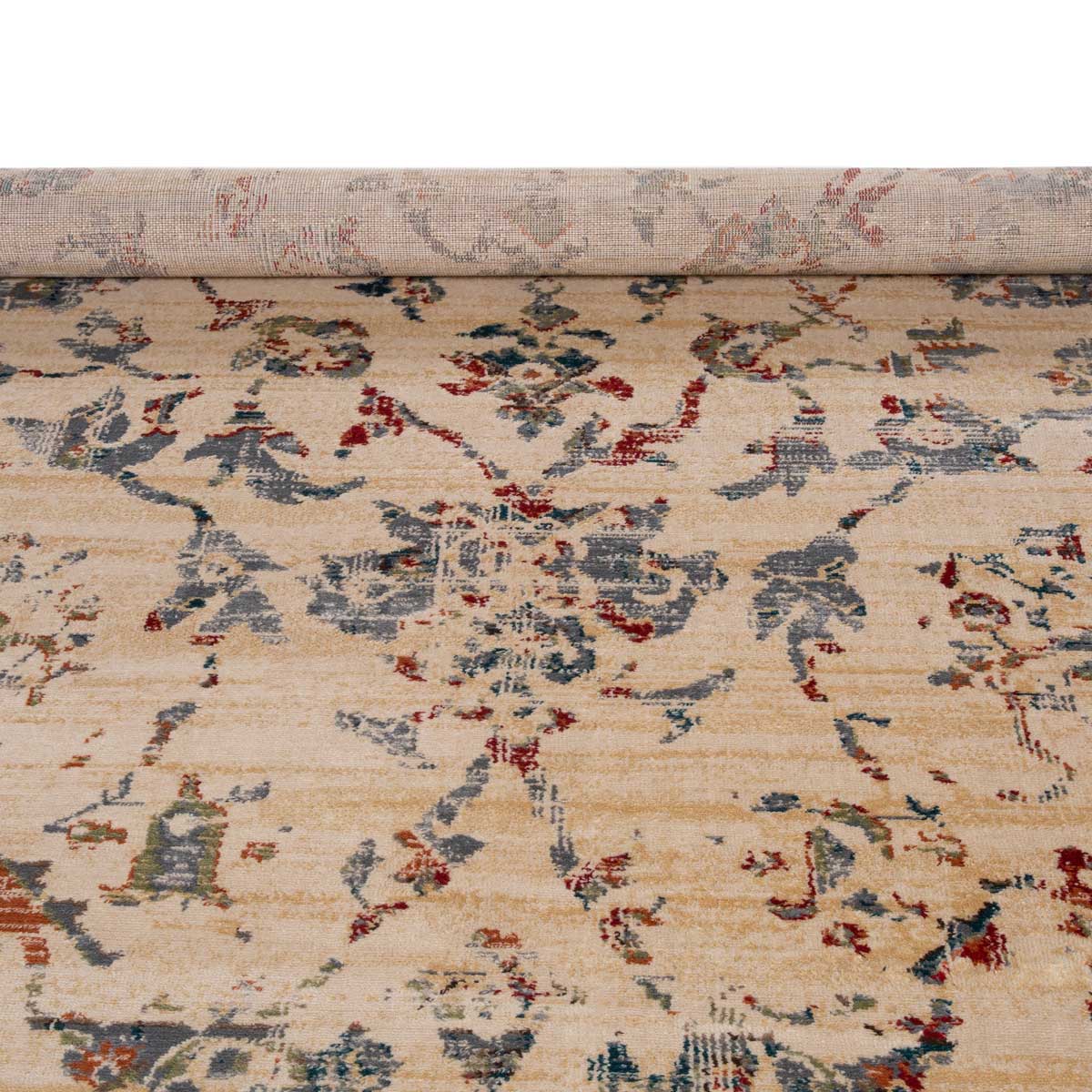 Tapete LENE bege e azul 200x285cm,  Tapete LENE bege e azul 200x285cm
