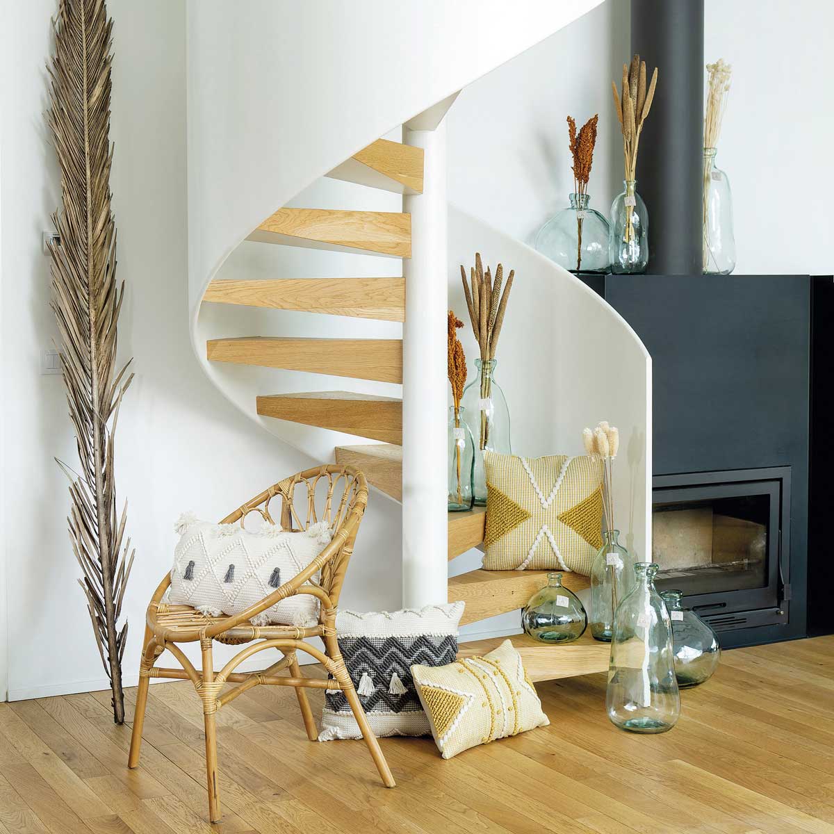 Jarra ULY transparente de vidro reciclado 33cm