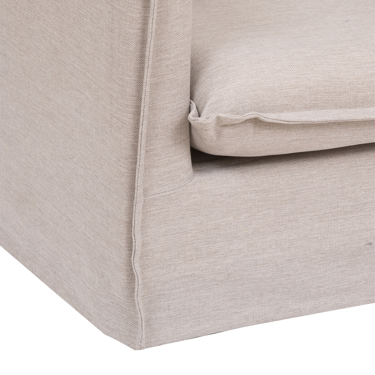 Poltrona ODILON bege em tecido,  Poltrona ODILON bege em tecido