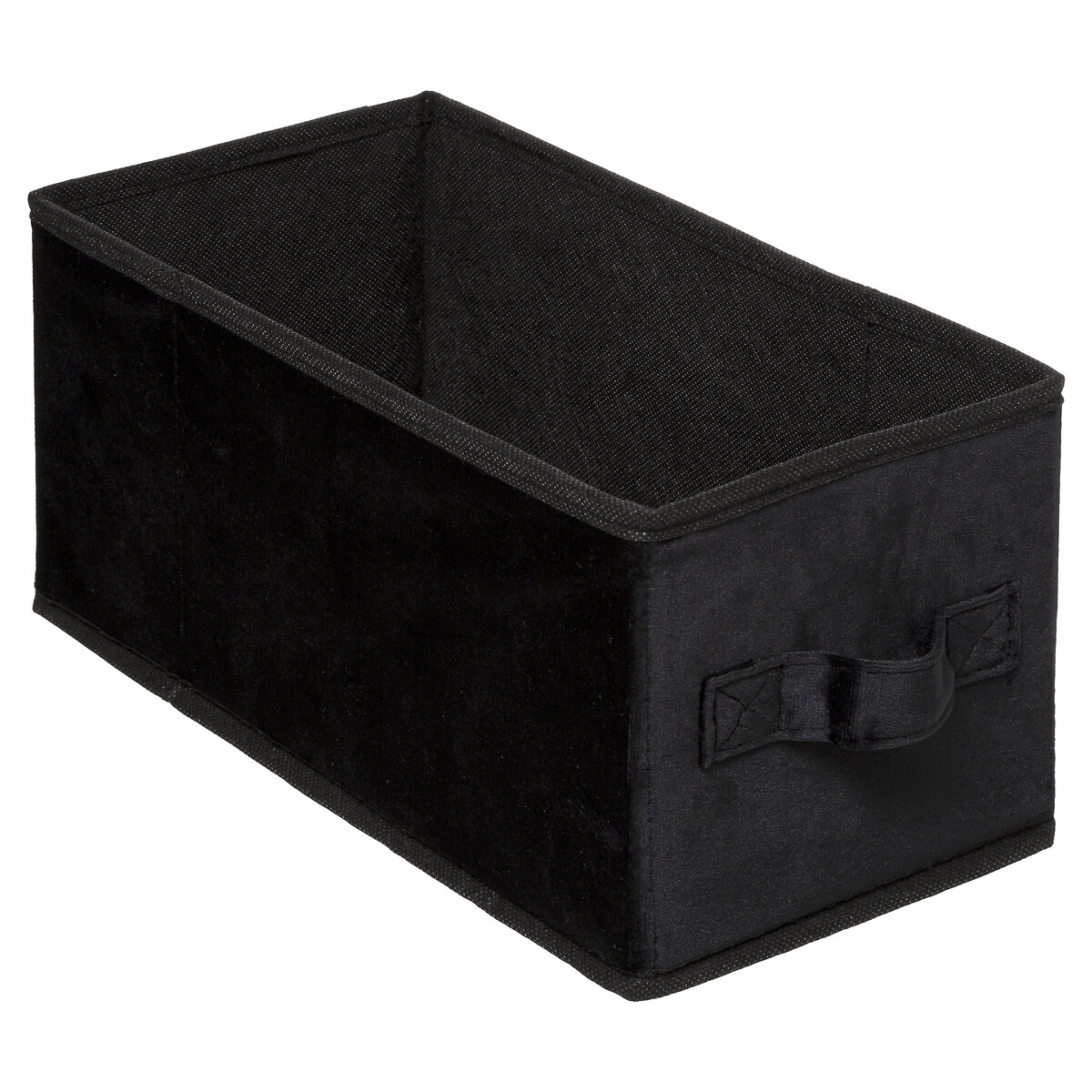 Caixa de arruma&ccedil;&atilde;o preto veludo
