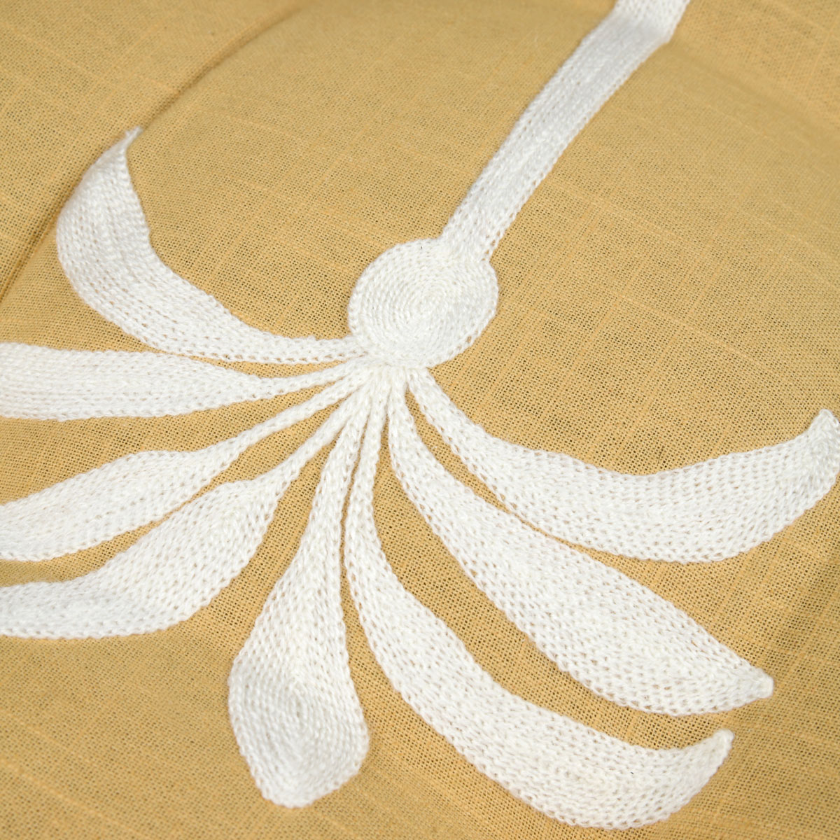 Almofada de ch&atilde;o CASABLANCA amarela 45x45cm