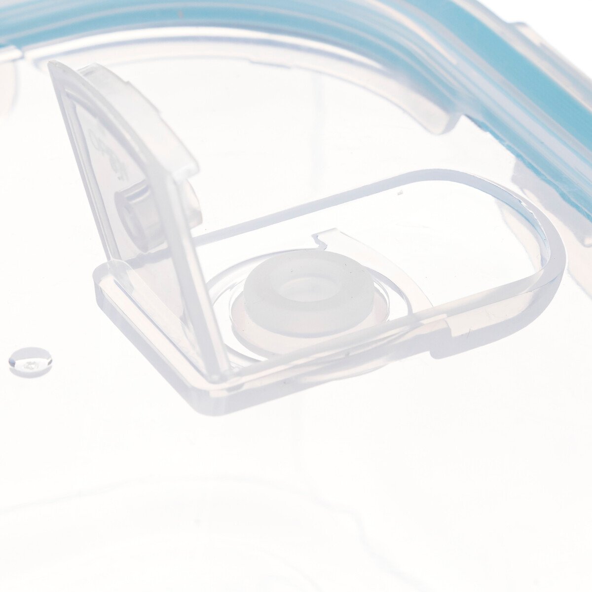 Caixa quadrada de vidro com tampa 0,8l