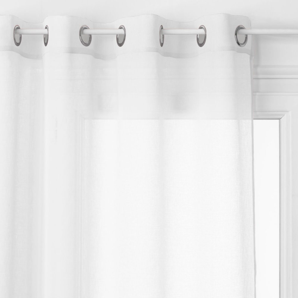 Cortina organza branca 140x240cm