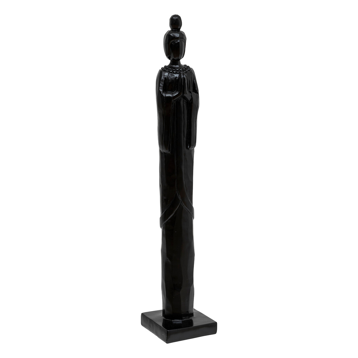 Est&aacute;tua em forma de mulher HAILEY preta 58cm