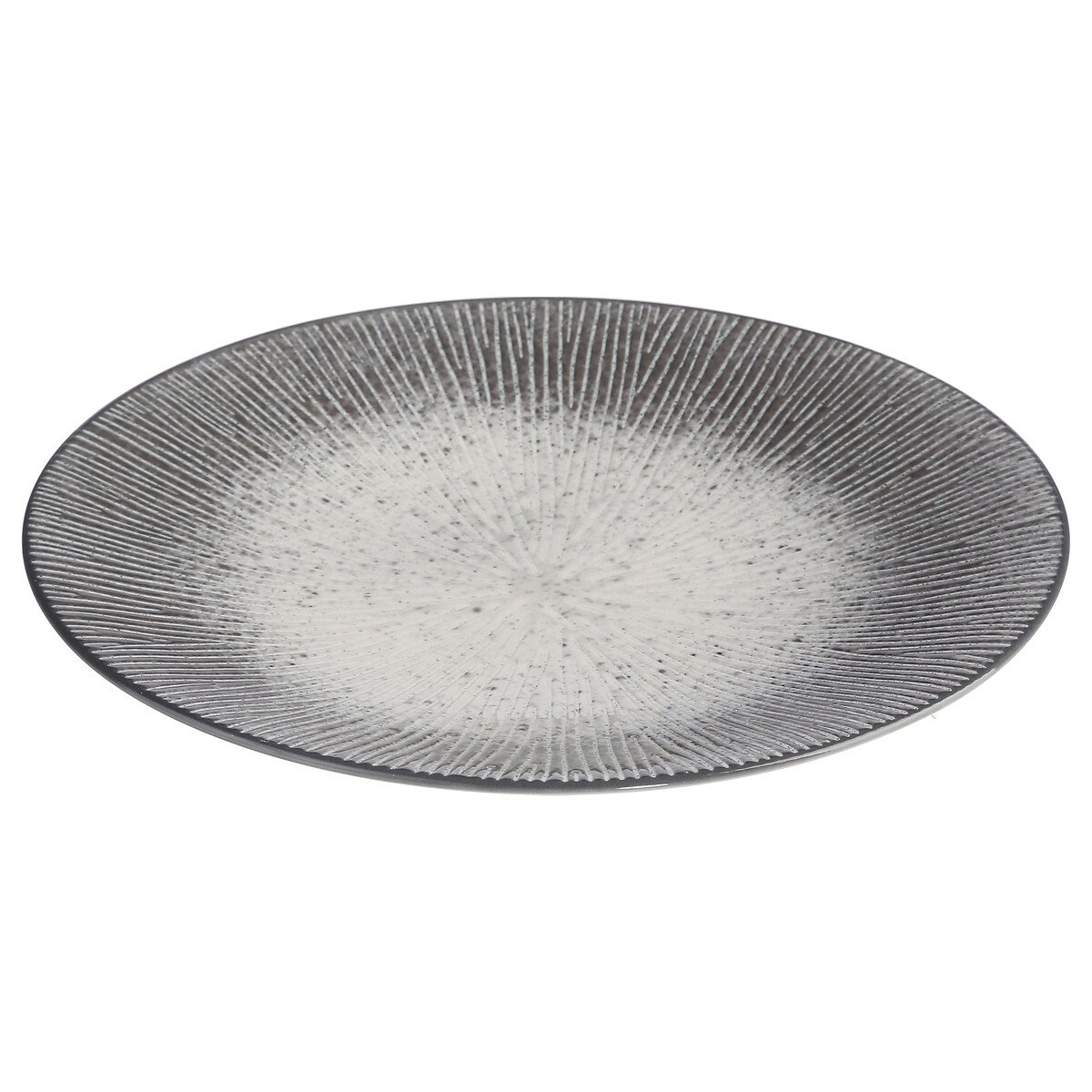 Prato de sobremesa ATELIER cinza 21cm,  Prato de sobremesa ATELIER cinza 21cm