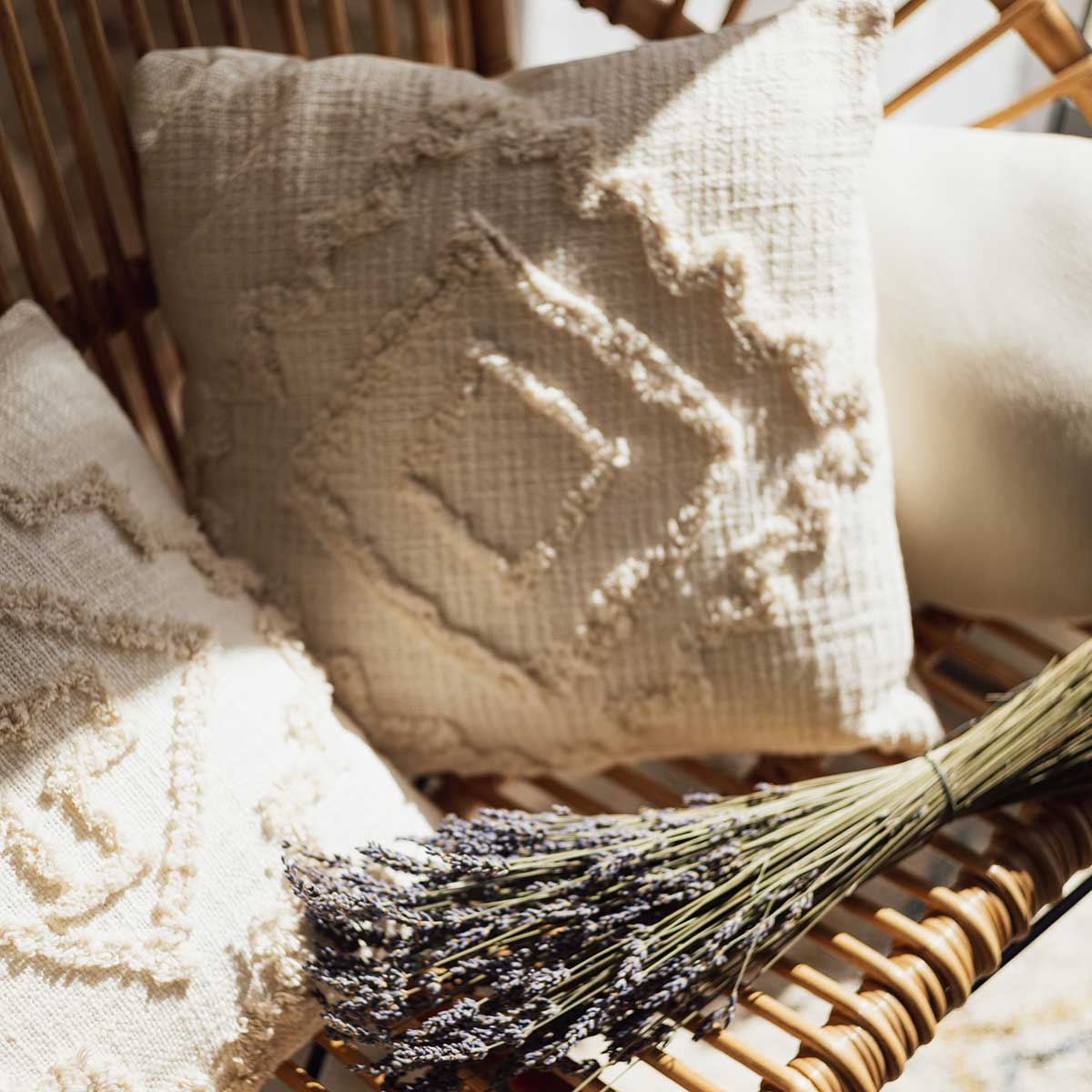 Almofada INCA marfim 40x40cm